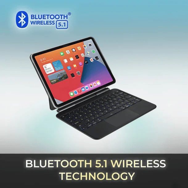 Adesso EasyTouch Folio 7010 Bluetooth Keyboard for iPad Pro 11 In. and iPad Air 10.9 In. - Image 3