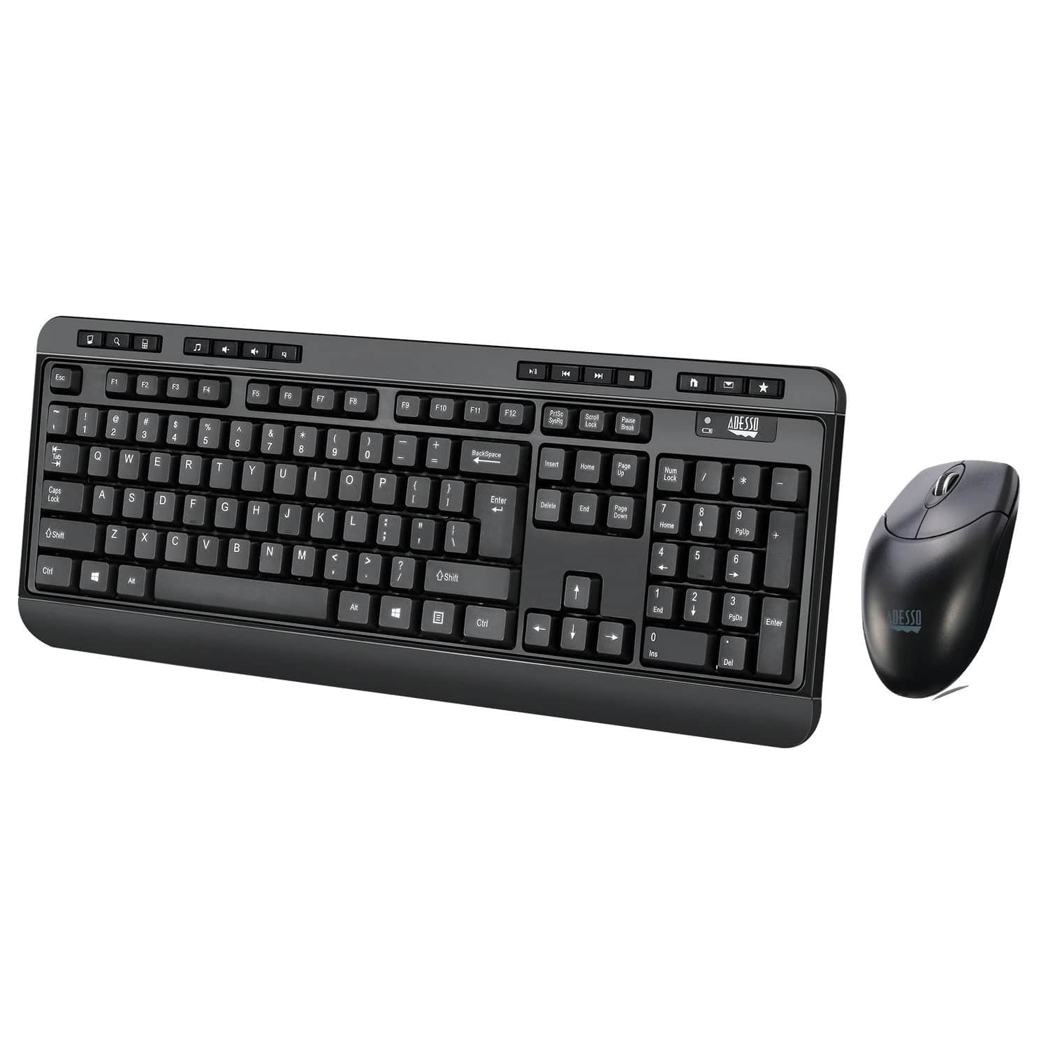 Adesso EasyTouch WKB-1320CB Antimicrobial Wireless Desktop Keyboard and Mouse - Image 2