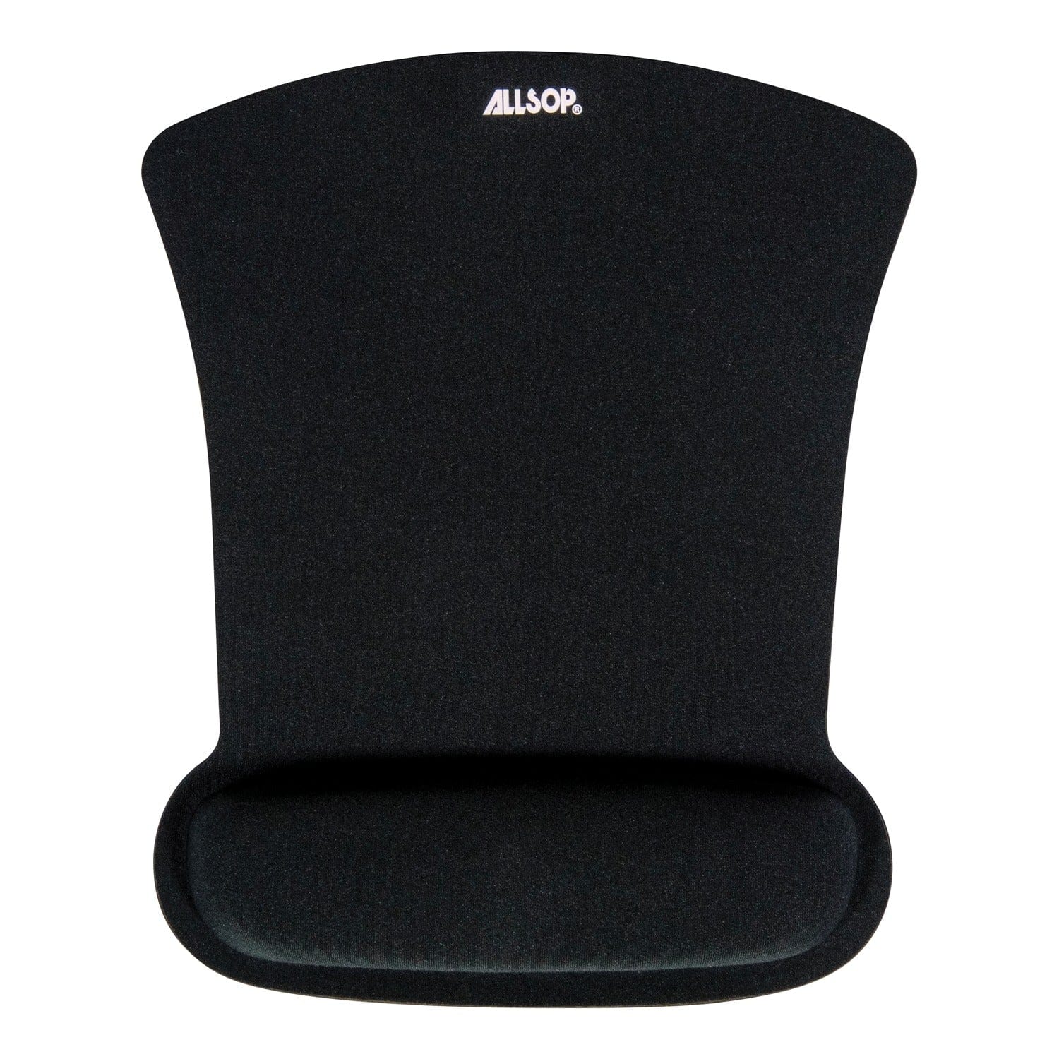 Allsop Ergoprene Gel Mouse Pad with Wrist Rest, Black - Image 2