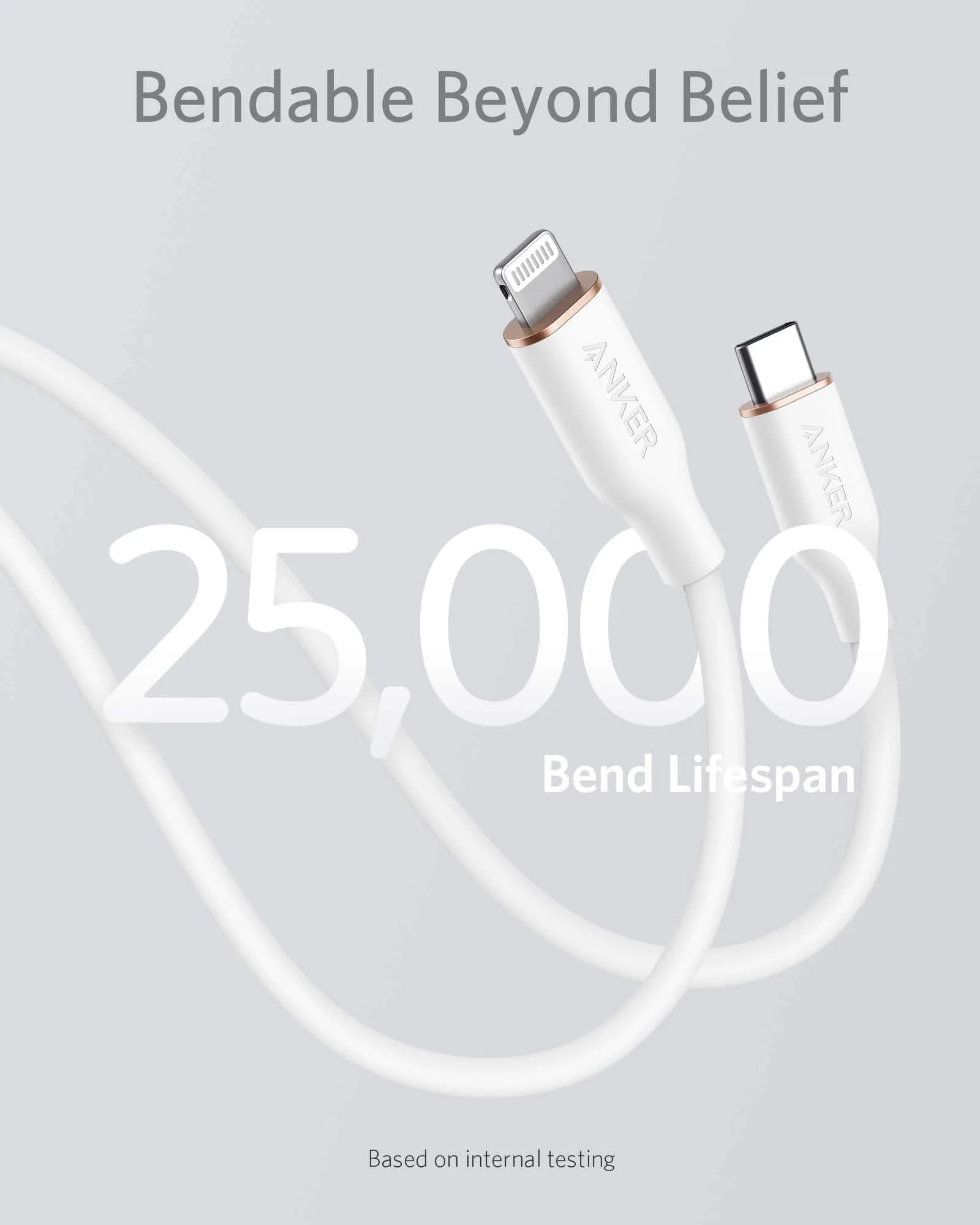 Anker <b>641</b> USB-C to Lightning Cable (Flow, Silicone) - Image 10