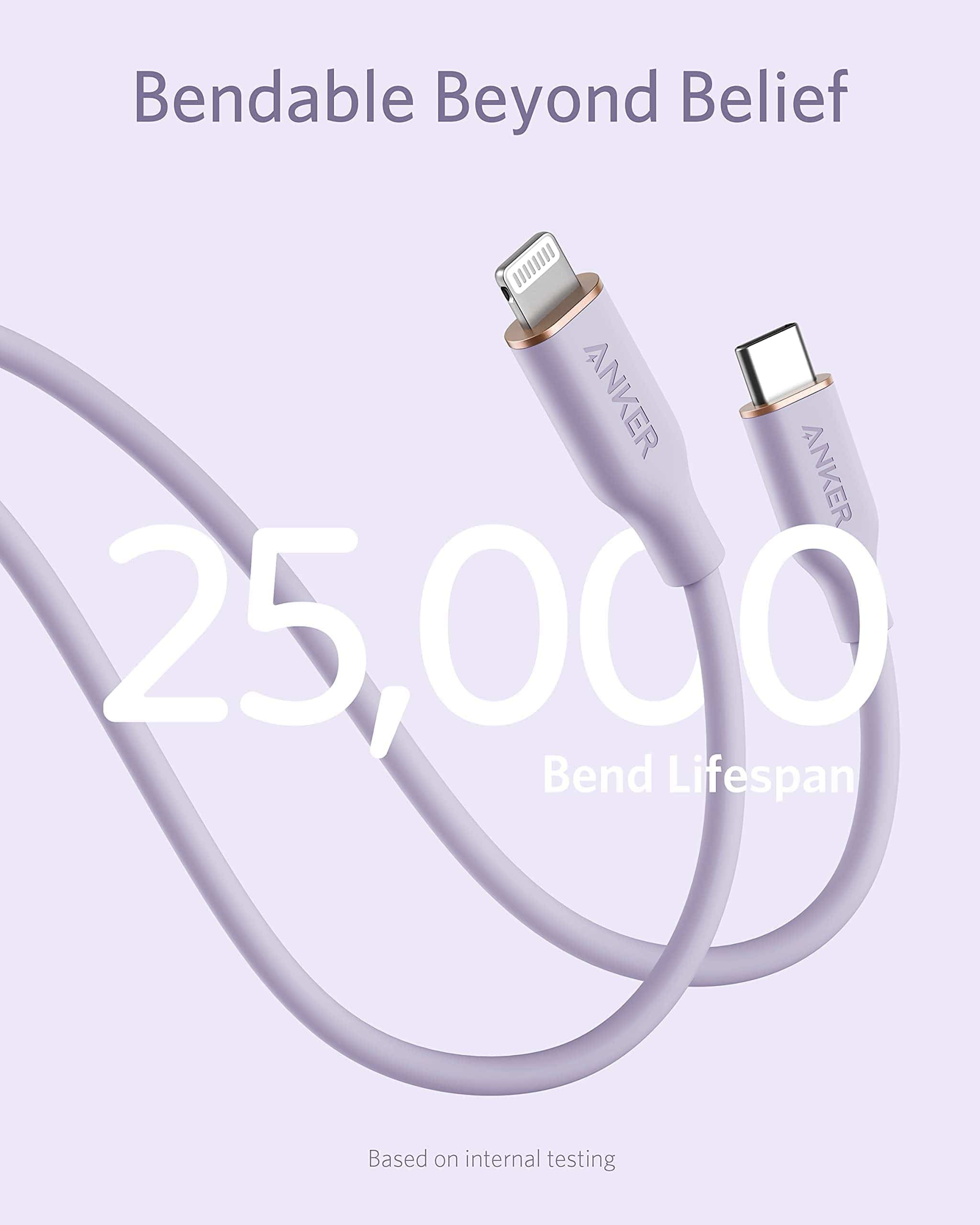 Anker <b>641</b> USB-C to Lightning Cable (Flow, Silicone) - Image 34
