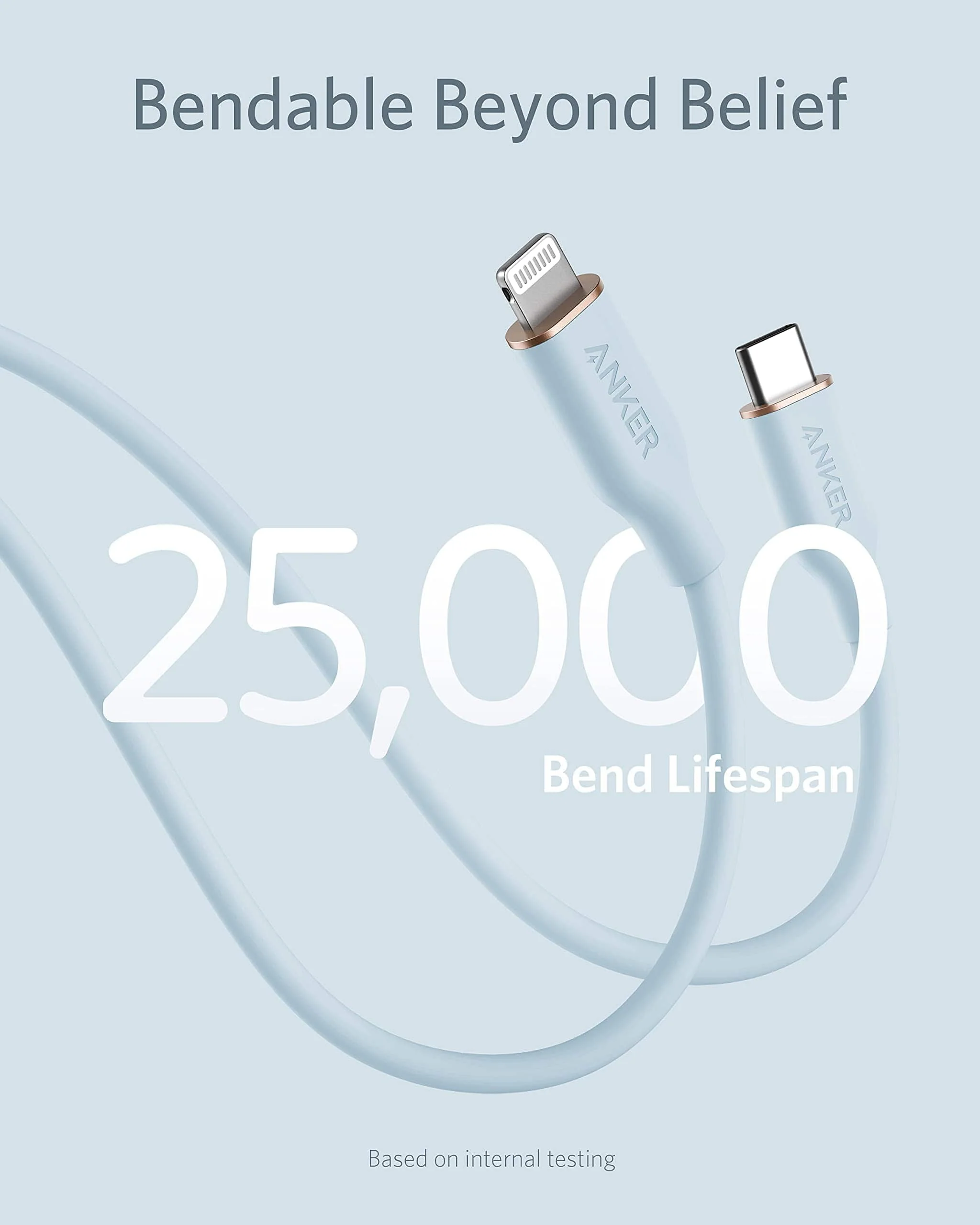 Anker <b>641</b> USB-C to Lightning Cable (Flow, Silicone) - Image 52