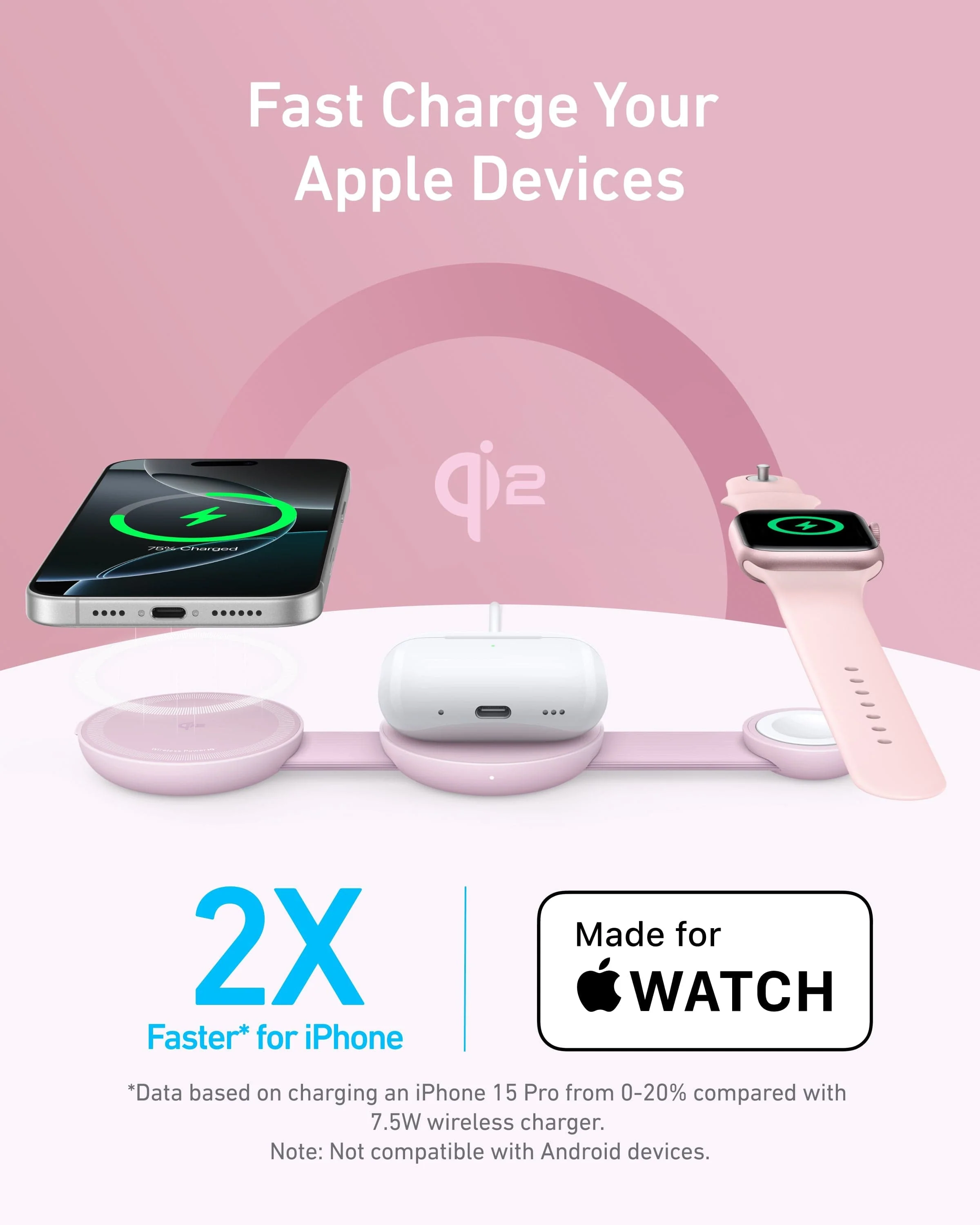 Anker MagGo Wireless Charging Station (3-in-1, Foldable Pad) - Image 20
