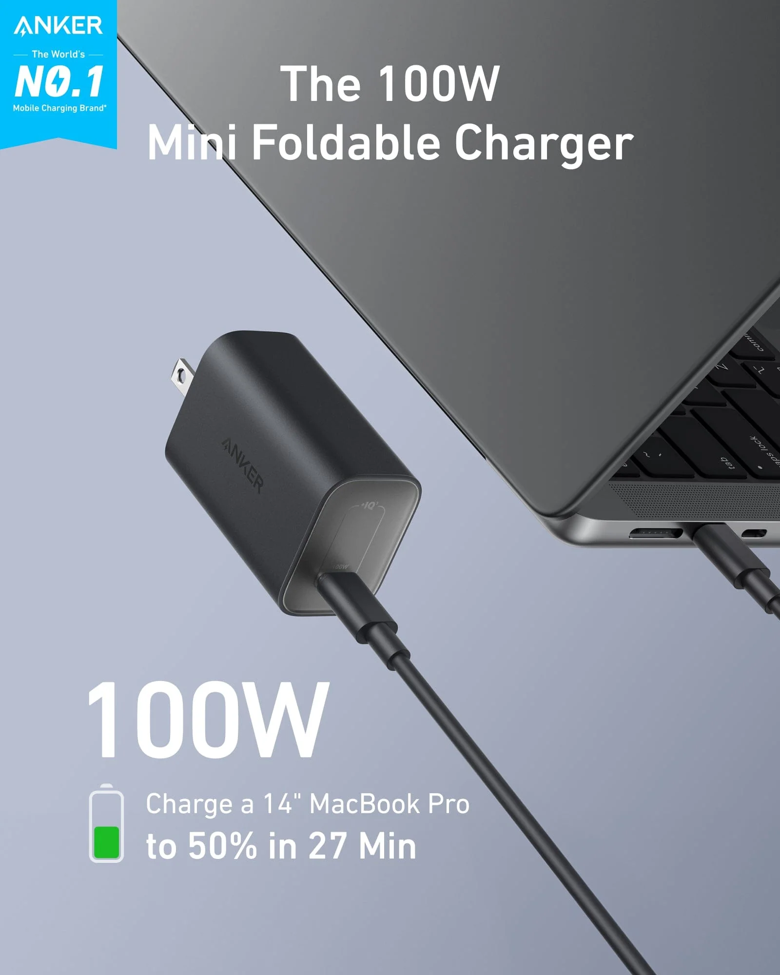 Anker Nano Charger (100W) with USB-C Cable - Image 8