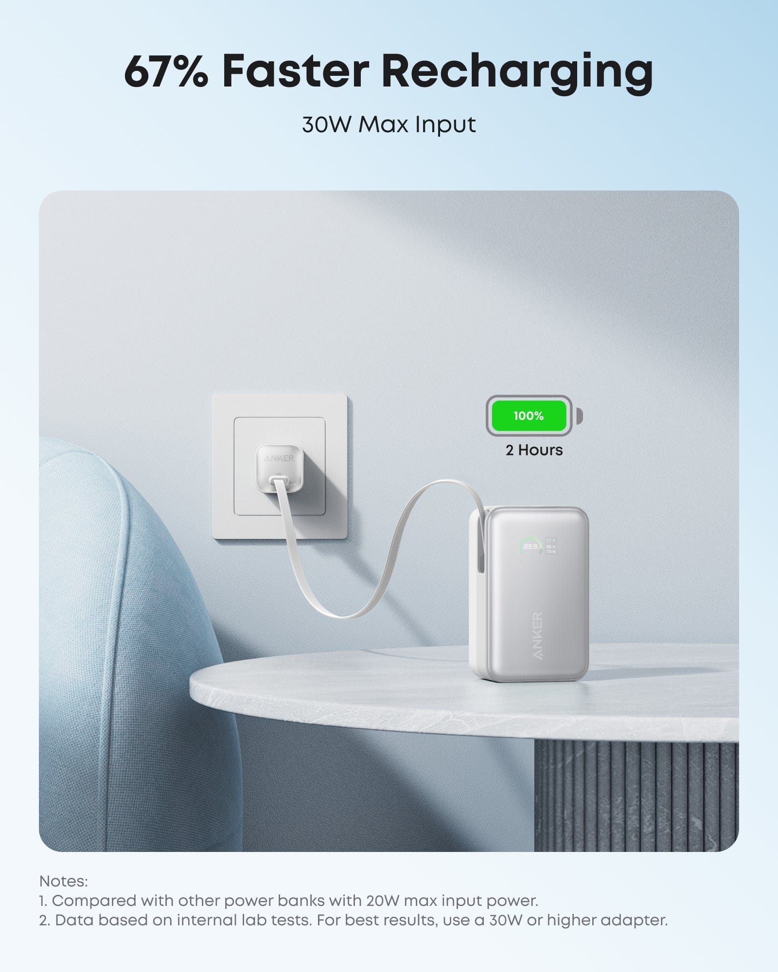 Anker Nano Power Bank (10K, 45W, Built-In Retractable USB-C Cable) - Image 7