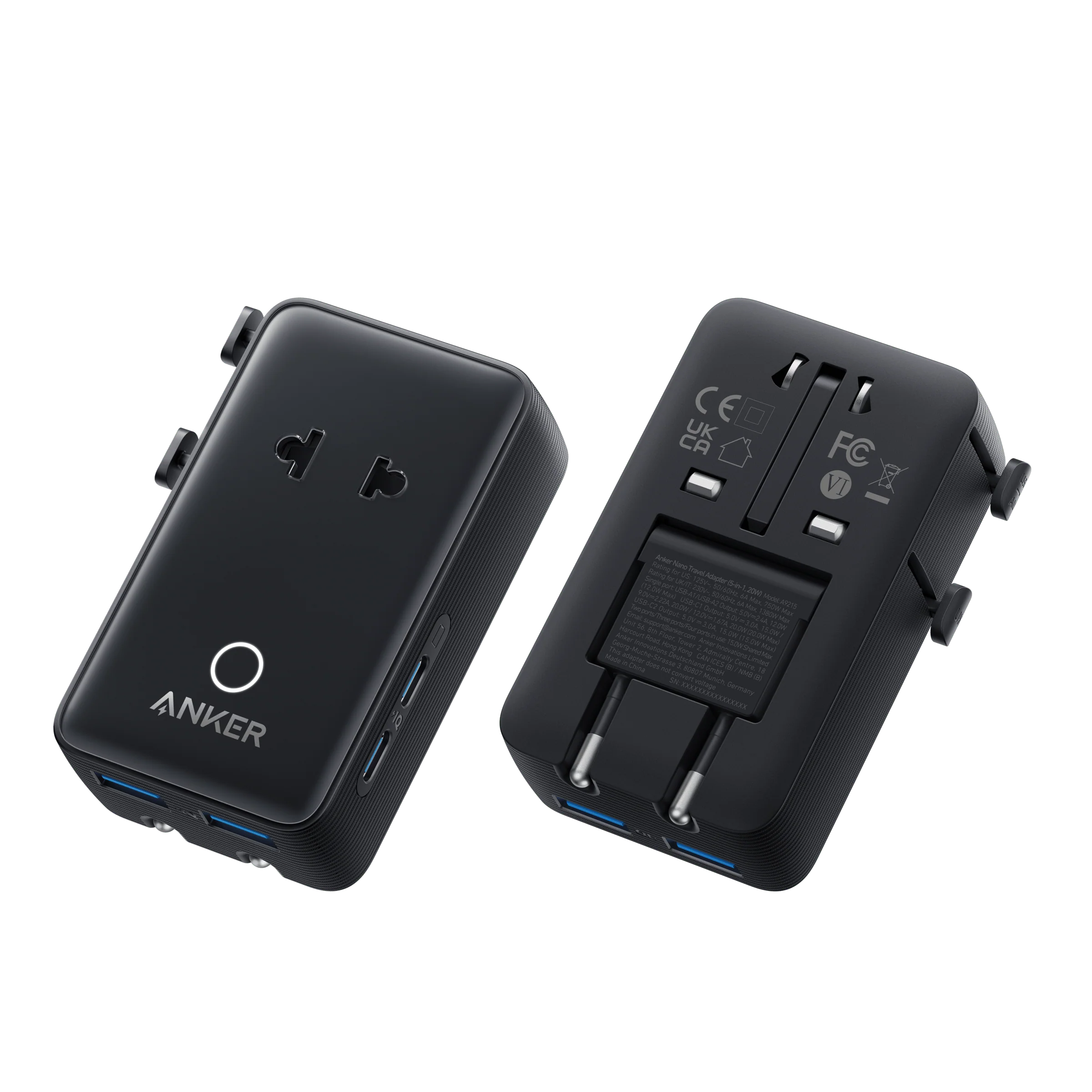 Anker Nano Travel Adapter (5-in-1, 20W, 1-Pack) - Image 7