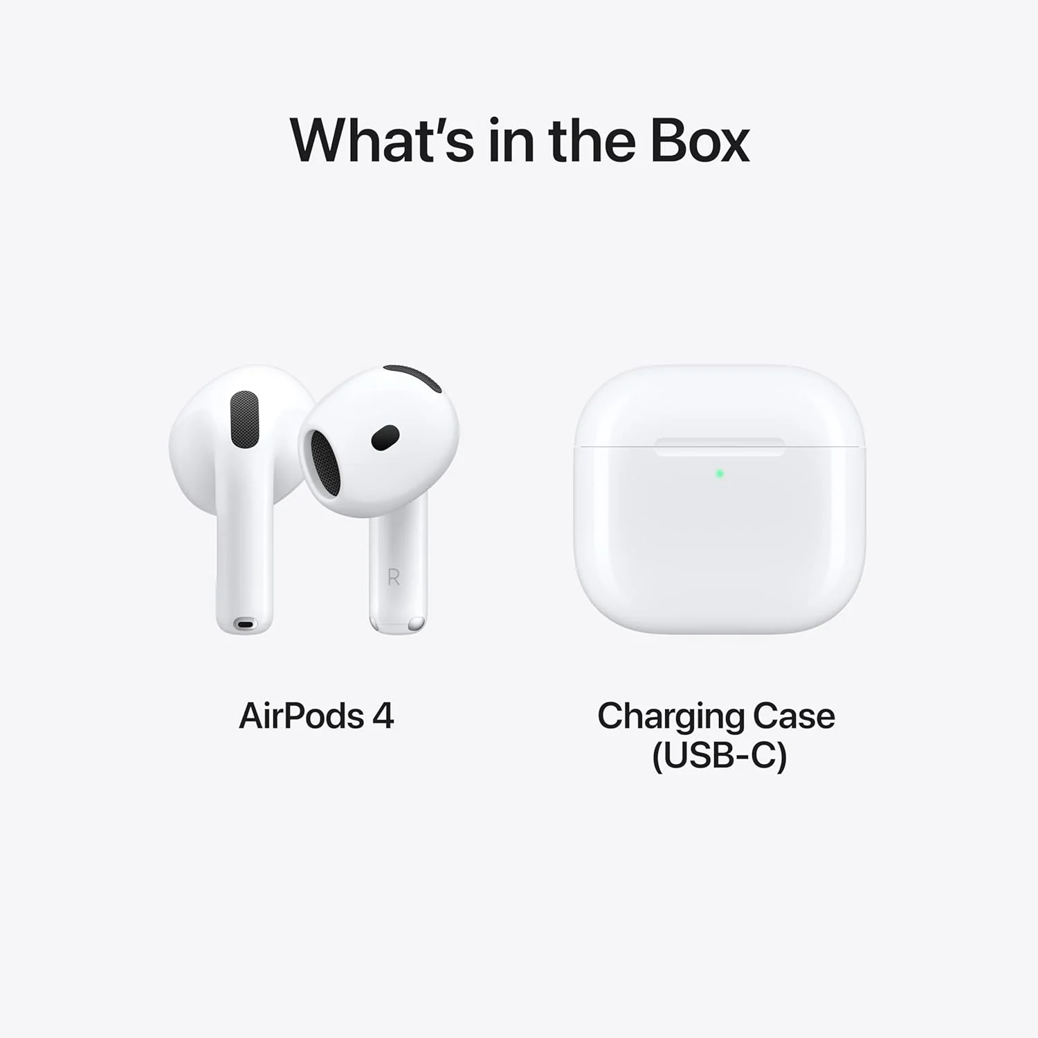 Apple AirPods 4 Wireless Earbuds with USB-C Charging Case, Bluetooth, H2 Chip, Sweat and Water Resistant, 30-Hour Battery Life, White - Image 6