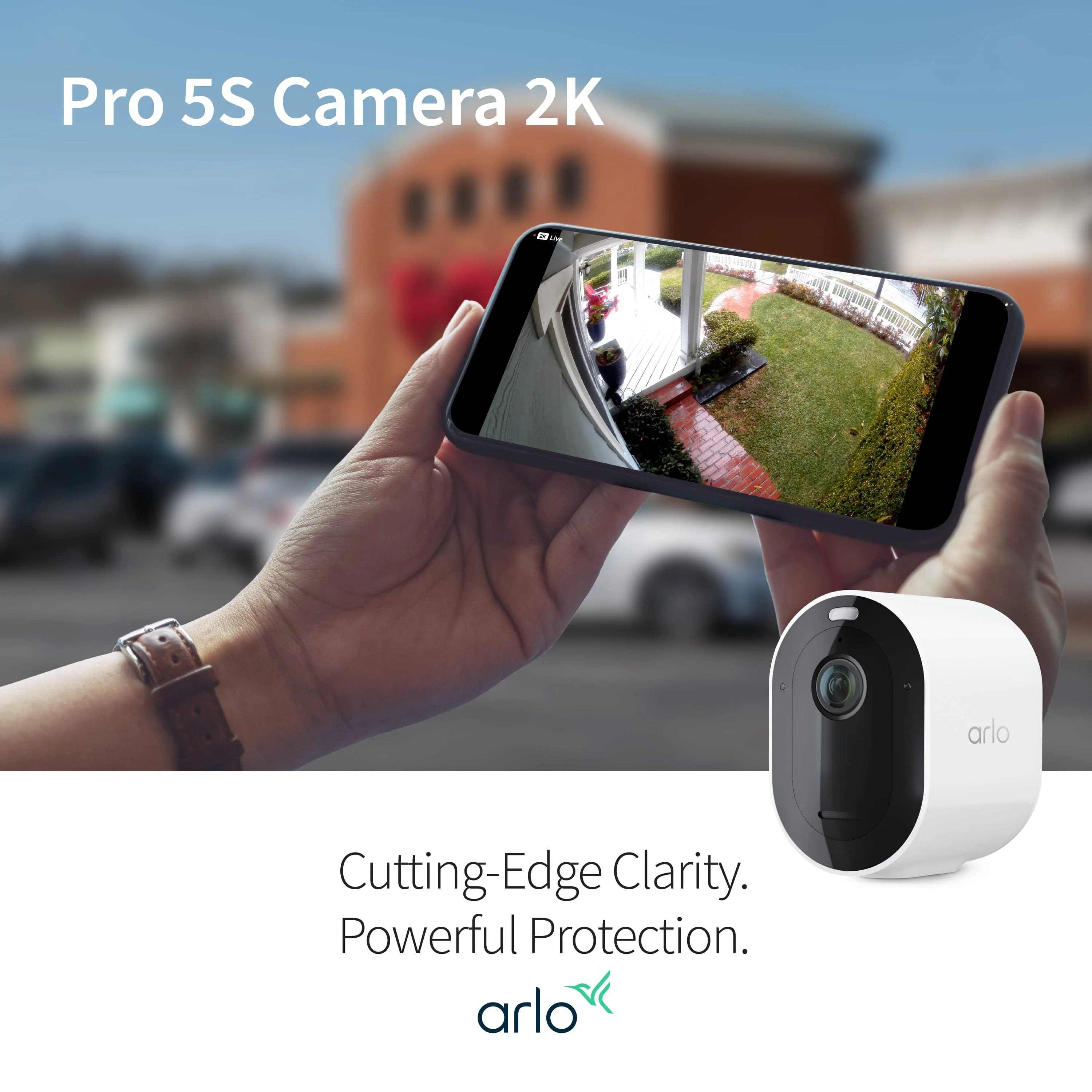 Arlo Pro 5S Camera, 3-Pack, White - Certified Refurbished - Image 3