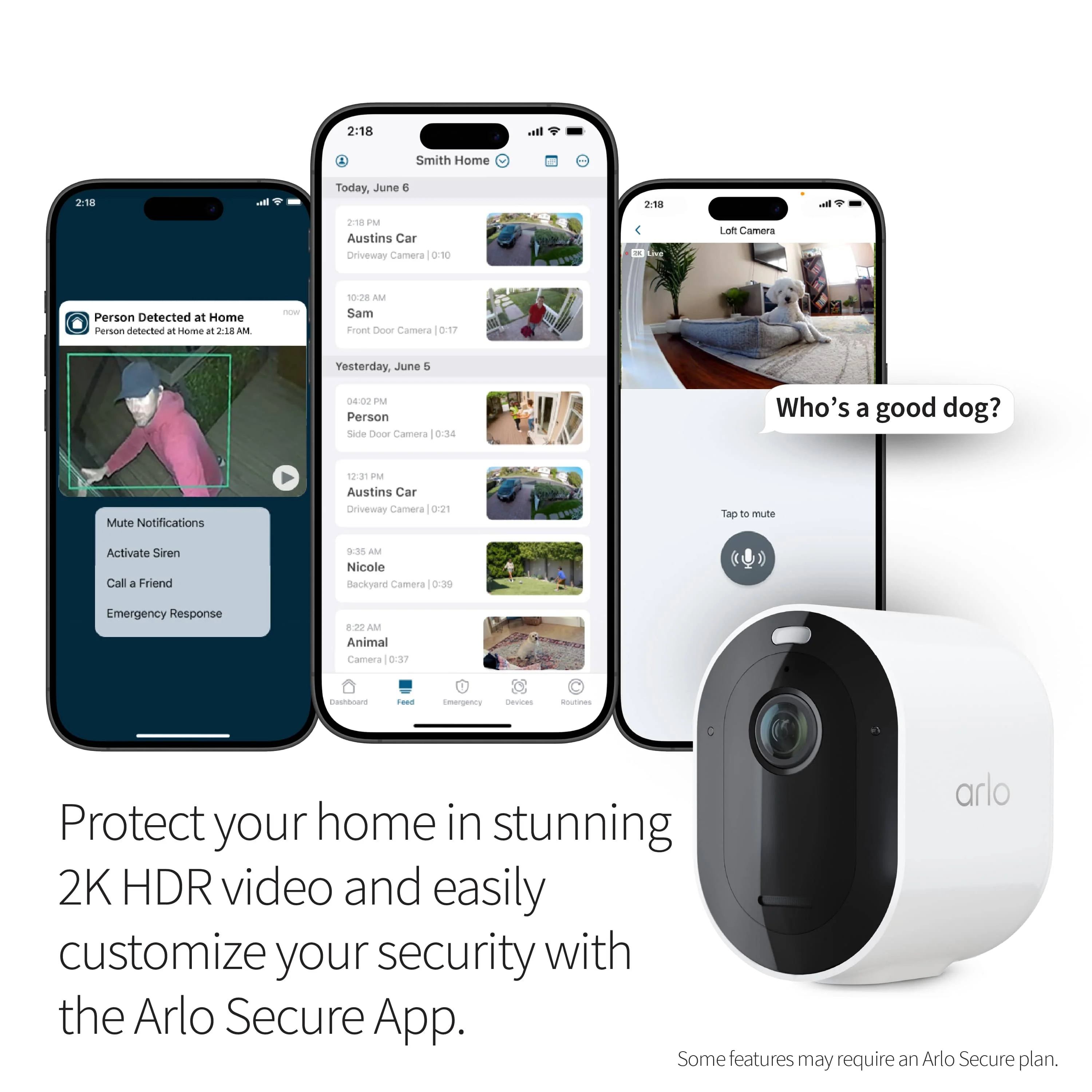 Arlo Pro 5S Camera, 3-Pack, White - Certified Refurbished - Image 4