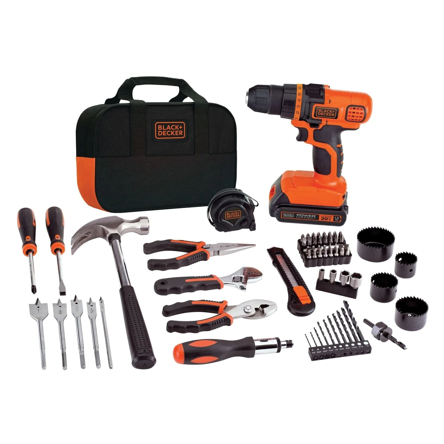 Black+Decker 20-Volt MAX* Lithium Drill/Driver & 68-Piece Project Kit - Image 5