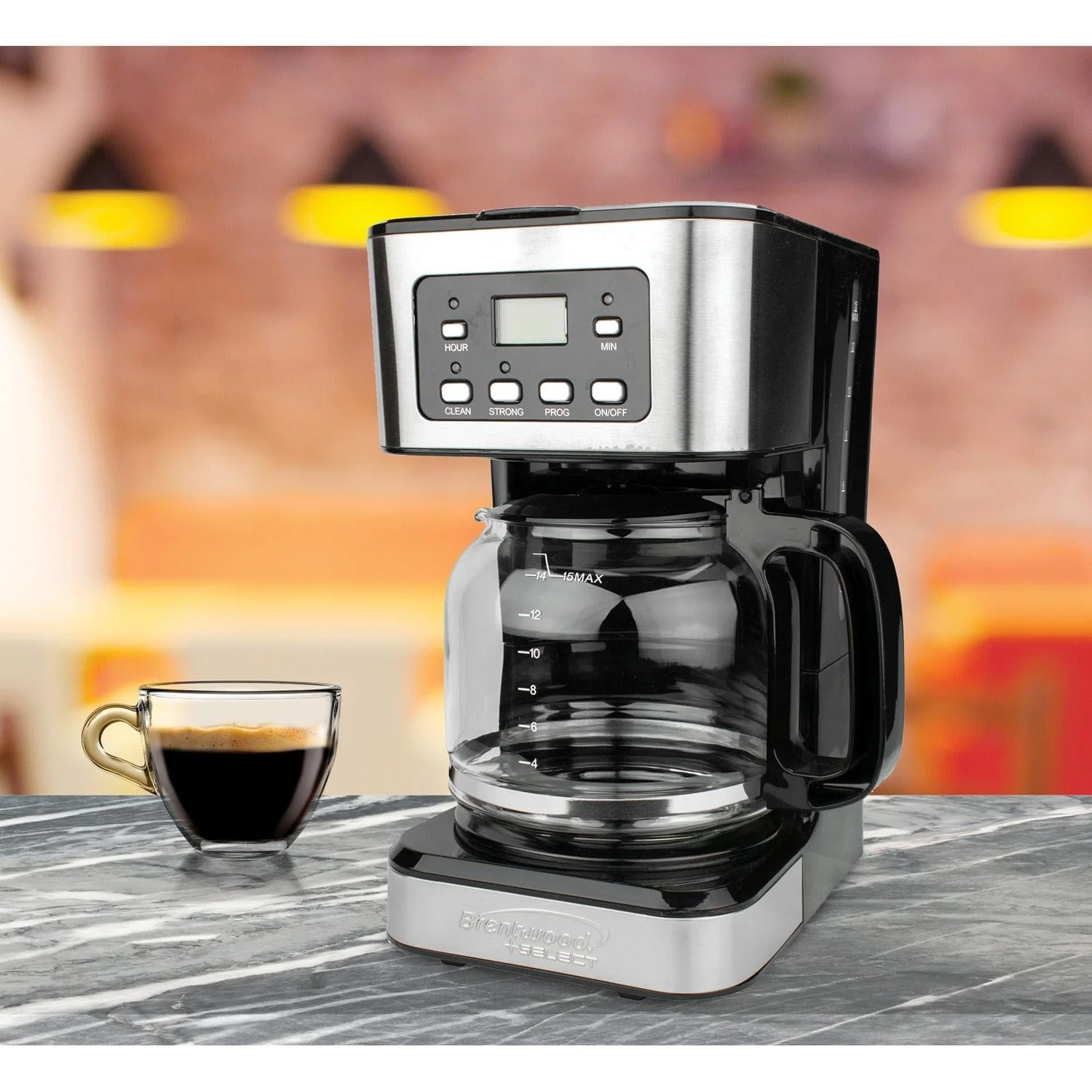 Brentwood Select 12-Cup Digital Coffee Maker - Image 2