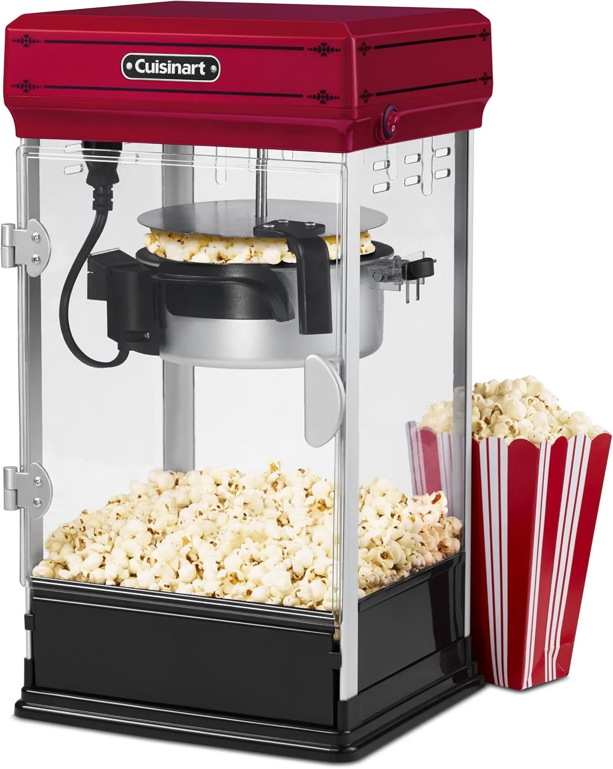Cuisinart Classic-Style Popcorn Maker, Red - Certified Refurbished - Image 2