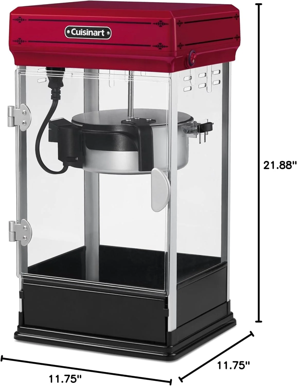 Cuisinart Classic-Style Popcorn Maker, Red - Certified Refurbished - Image 5