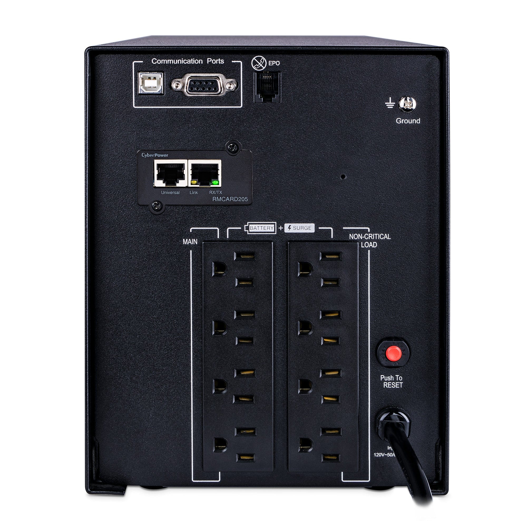CyberPower Smart App Sinewave UPS System, 1500VA/1500W, 8 Outlets, AVR, Mini-Tower with Network Card - Certified Refurbished - Image 4