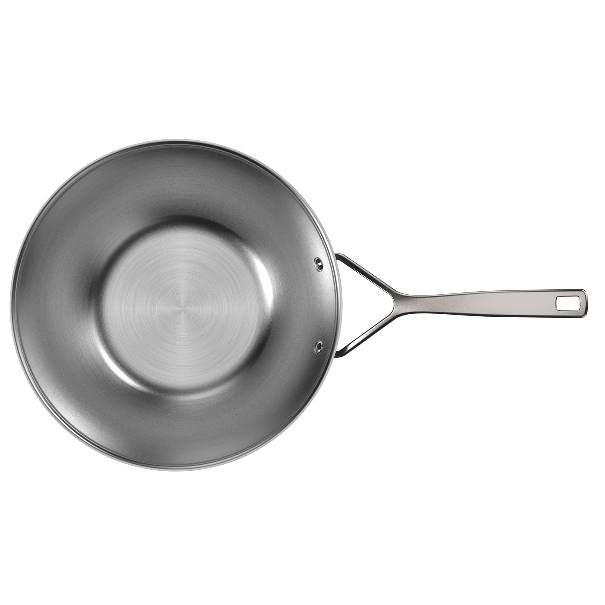Demeyere Black 5 Stainless Steel Wok, with Ceramic Exterior Coating 3.2-qt - Image 4