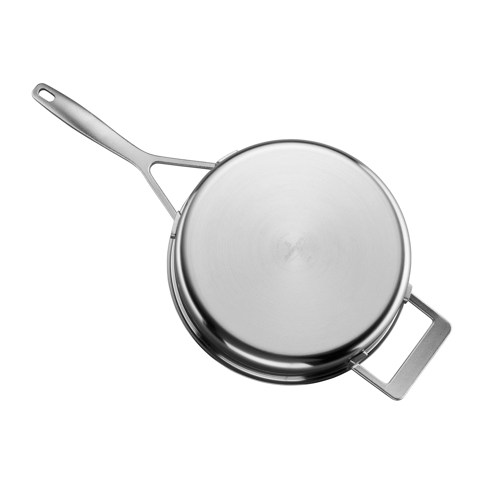 Demeyere Industry 5-Ply 3-qt Stainless Steel Saute Pan with Handle Helper - Image 3