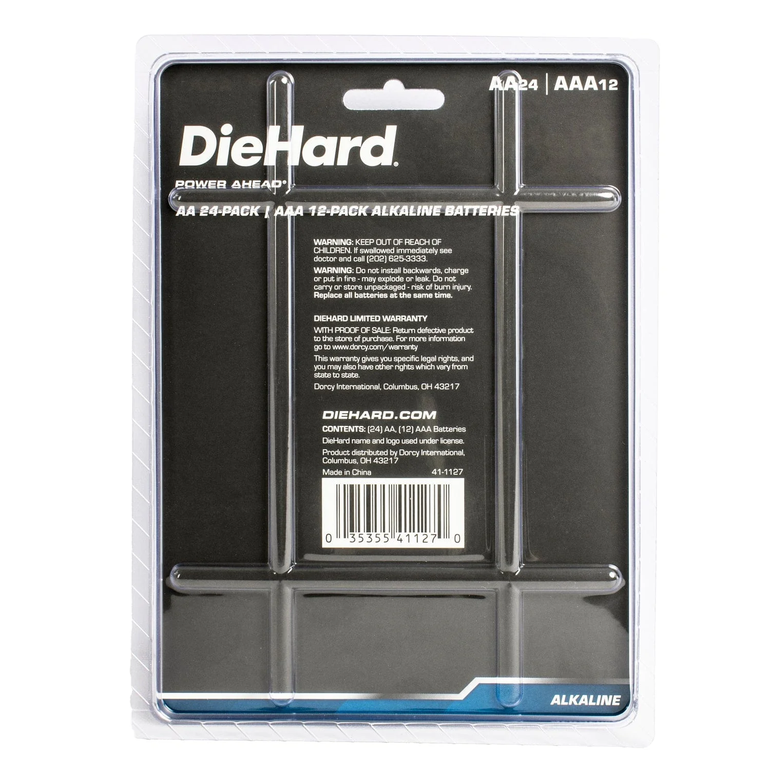 DieHard AA/AAA Alkaline Battery Pack, 24AA/12AAA Combo Pack - Image 2
