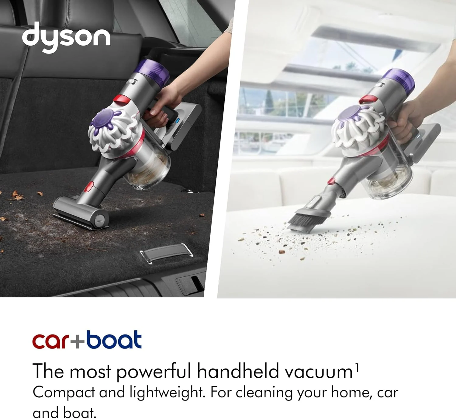 Dyson Car+Boat Handheld Cordless Portable Vacuum Cleaner, Silver - Image 2