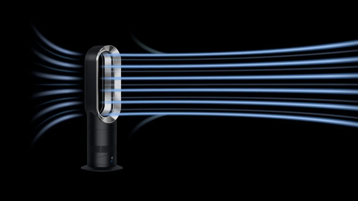 Dyson Hot+Cool Bladeless Fan / Heater with Jet Focus, AM09, Black - Image 3