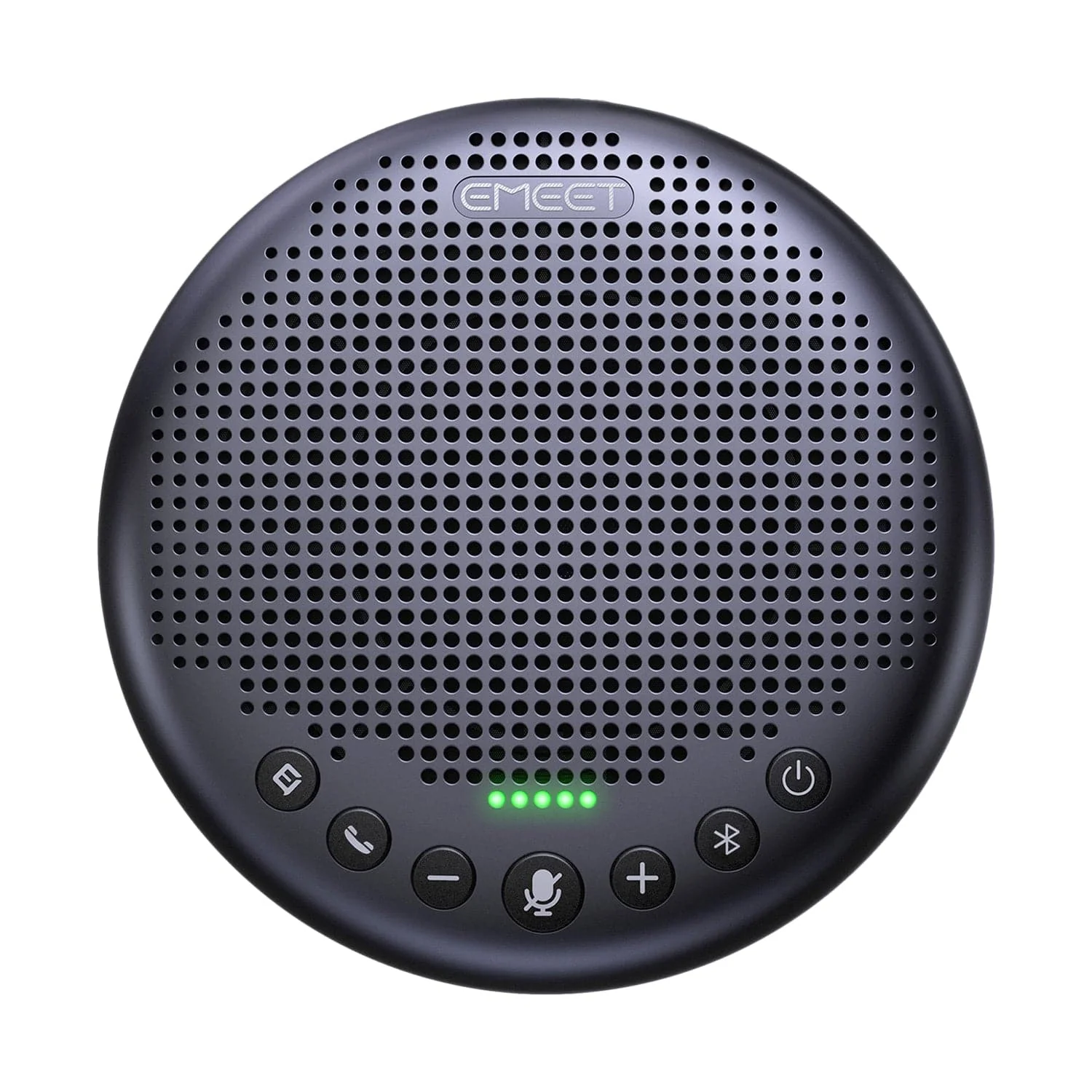 EMEET Luna Plus Speakerphone, 8 Noise Cancelling Mics, USB/Bluetooth/Dongle, Gray - Image 2