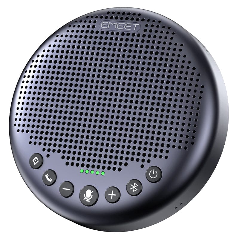 EMEET Luna Plus Speakerphone, 8 Noise Cancelling Mics, USB/Bluetooth/Dongle, Gray - Image 4
