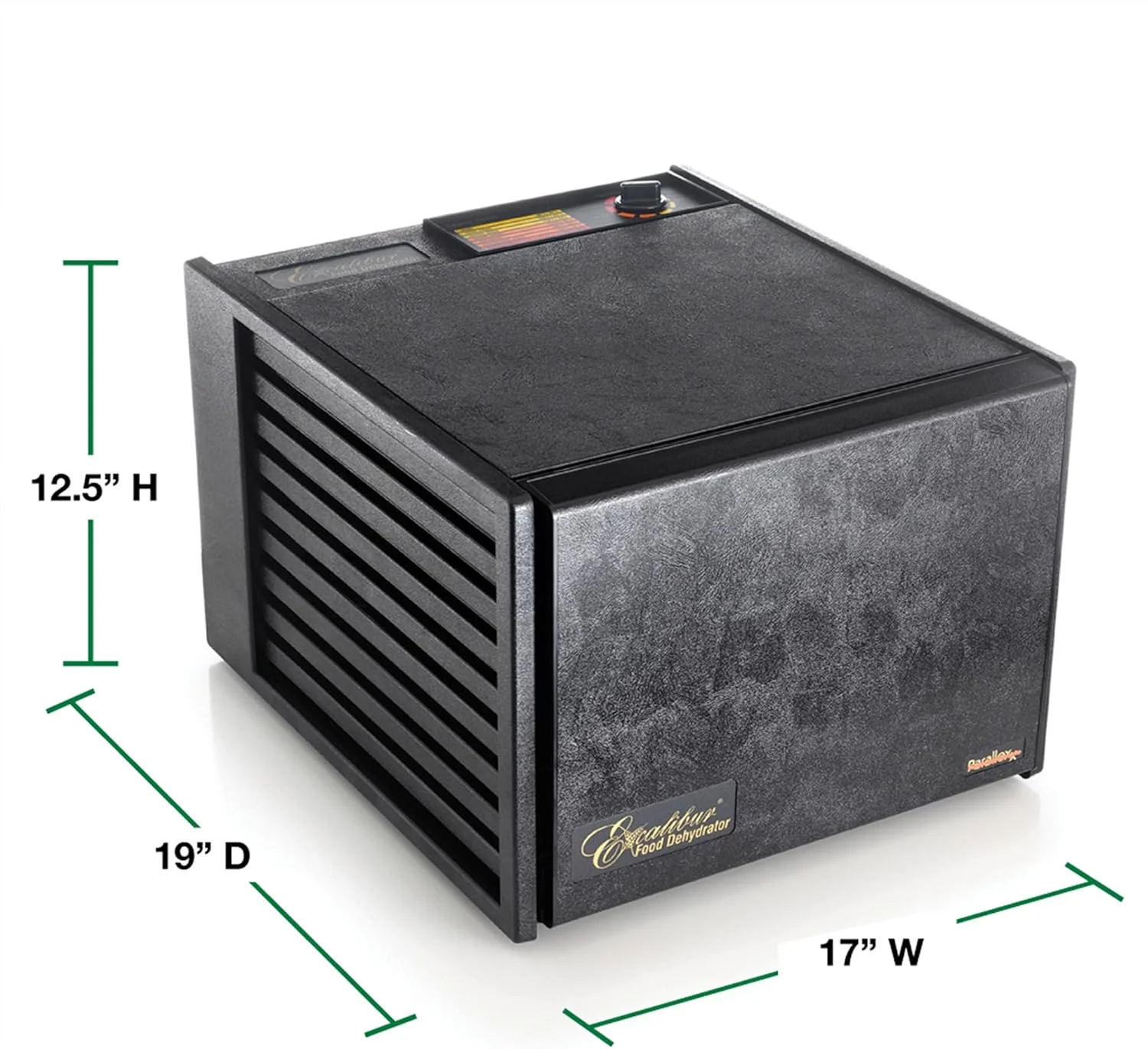 Excalibur Electric 9-Tray Food Dehydrator, Adjustable Thermostat, Accurate Temperature Control, Fast Drying, 15 Sq. Ft. Space, 600-Watts, Black - Image 6