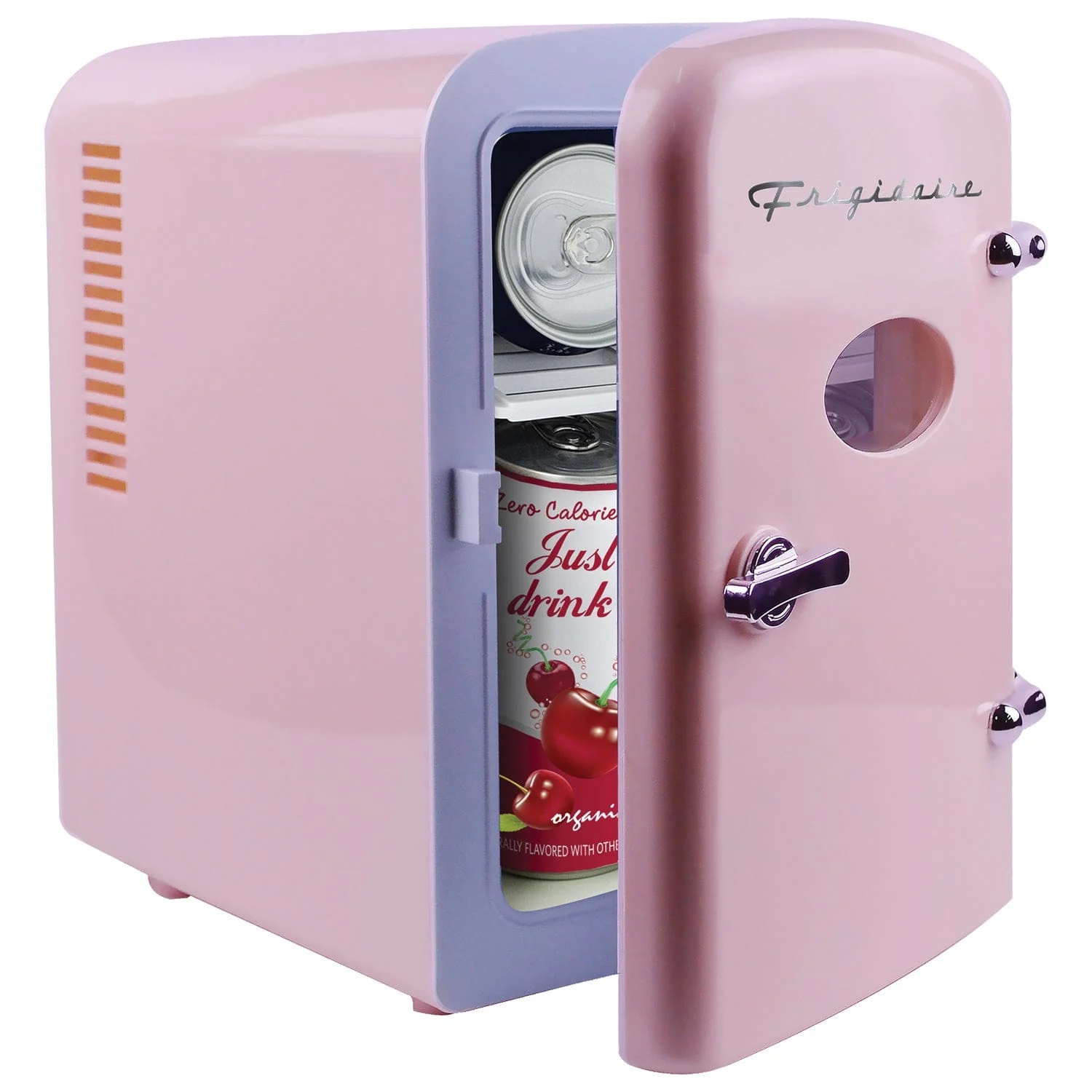 Frigidaire 0.5-Cu. Ft. Retro Portable Mini Fridge, Pink - Image 4