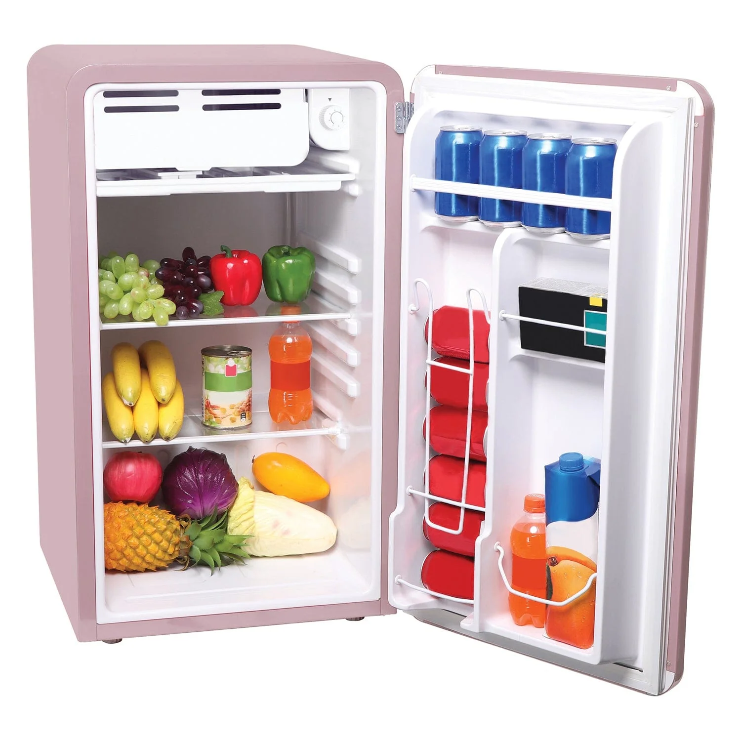 Frigidaire 3.2-Cu.-Ft. 60-Watt Retro Compact Refrigerator, Pink - Image 5