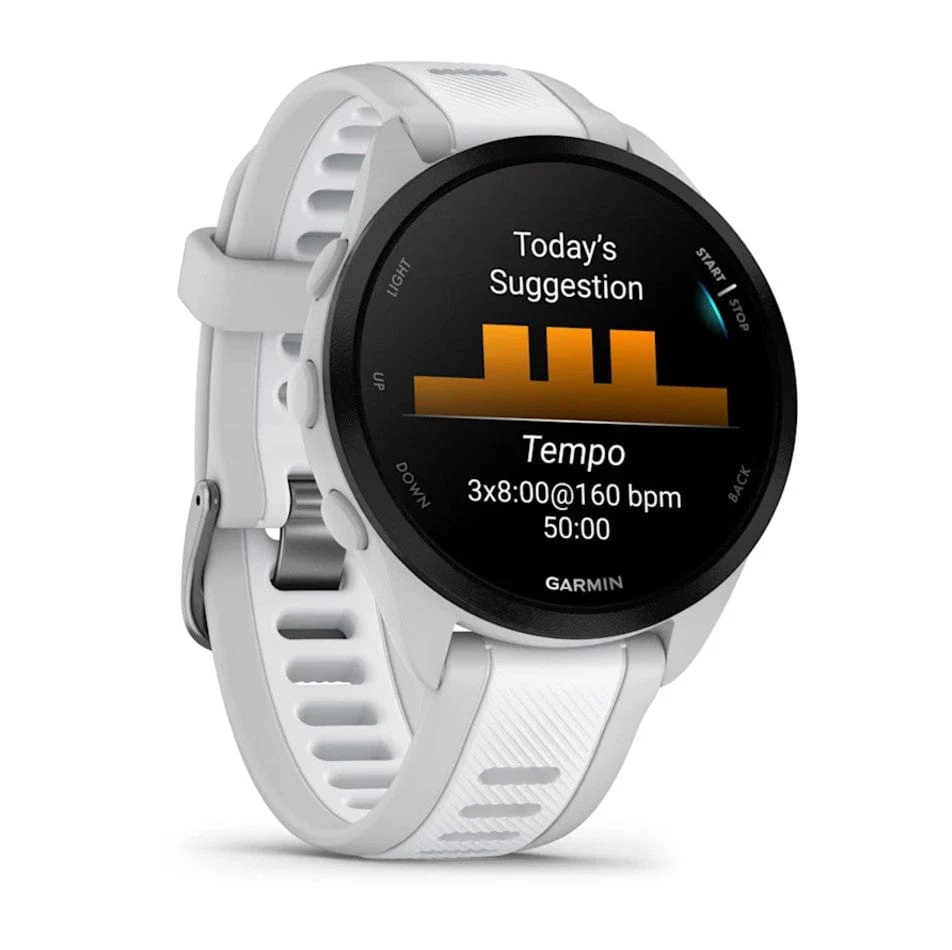 Garmin Forerunner 165 Running Smartwatch, Mist Grey/Whitestone - Certified Refurbished - Image 3