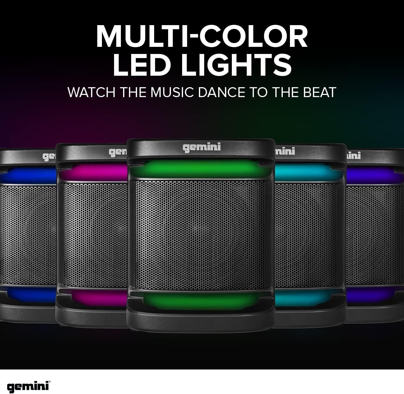 Gemini 2000 Watt Bass Boost Bluetooth Music System - Image 9
