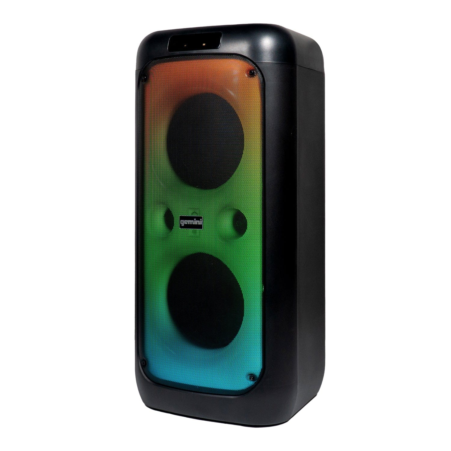 Gemini GGO Series Portable Bluetooth TWS Dual-Woofer Karaoke Boom Box with Lights, Microphone, and Remote, Black, GGO-2650L - Image 5