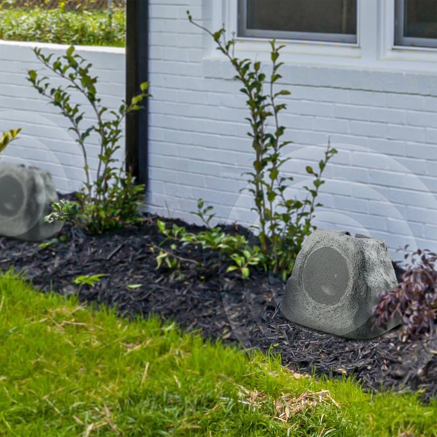 Gemini GHRK-500LTMS Solar Bluetooth TWS 30-Watt-Peak Outdoor Rock Speaker with LED Lighting, 2 Pack - Image 5