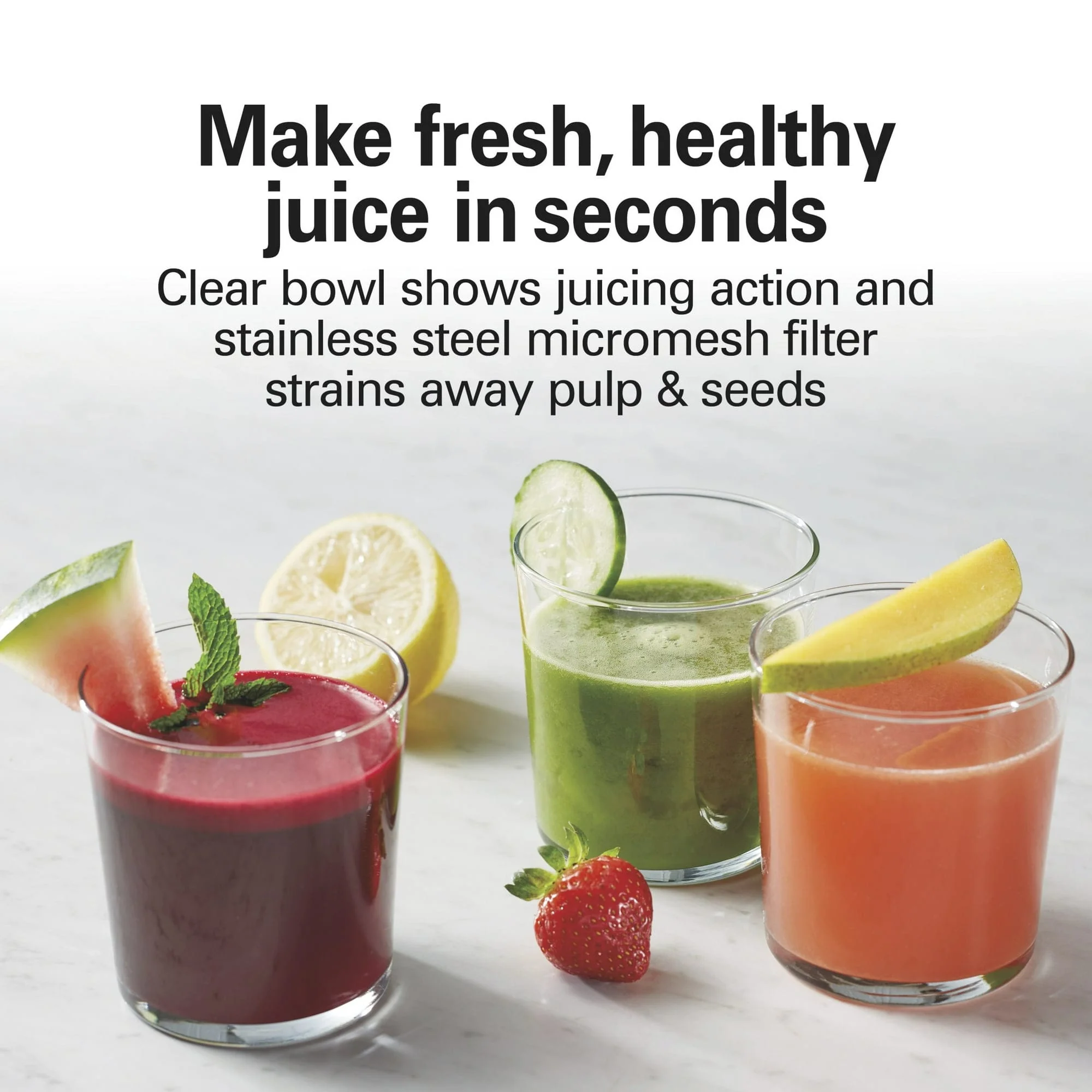 Hamilton Beach Easy Clean Juicer, Juice Extractor, Big Mouth Chute - Certified Refurbished - Image 3