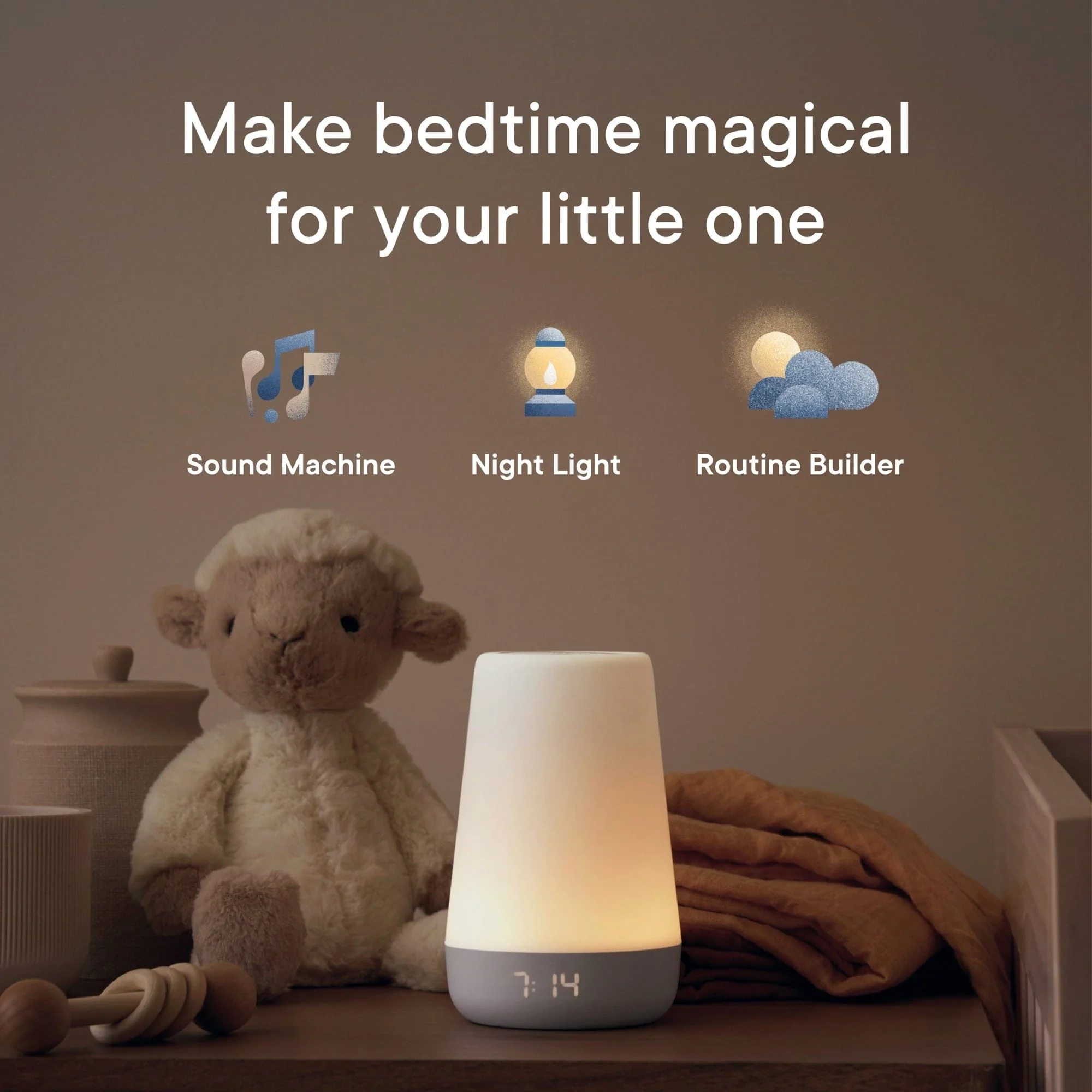 Hatch Rest 2nd Gen All-in-one Sleep Assistant, Nightlight & Sound Machine,White - Certified Refurbished - Image 4
