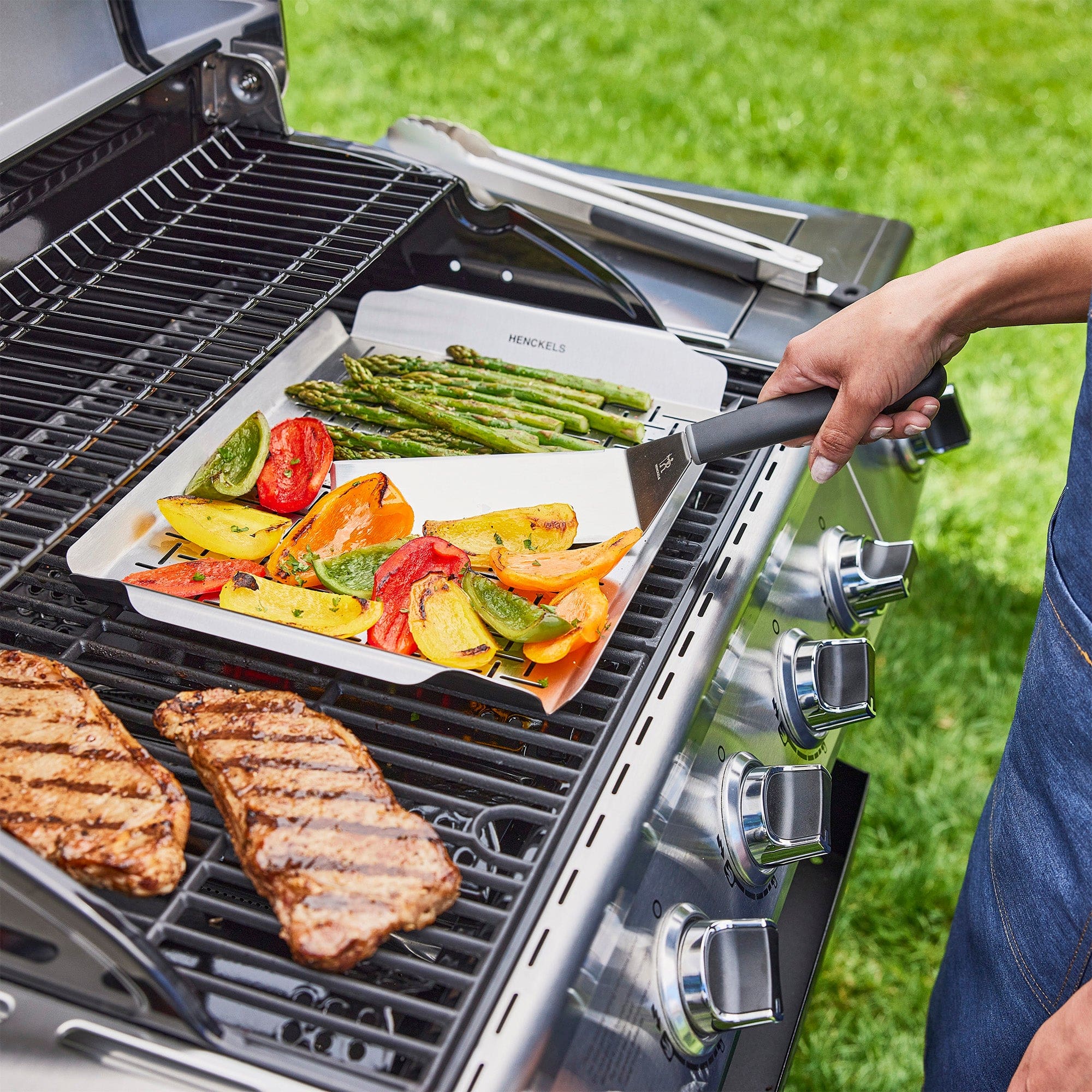 Henckels BBQ 2-pc Stainless Steel Griddle Spatula Set - Image 3