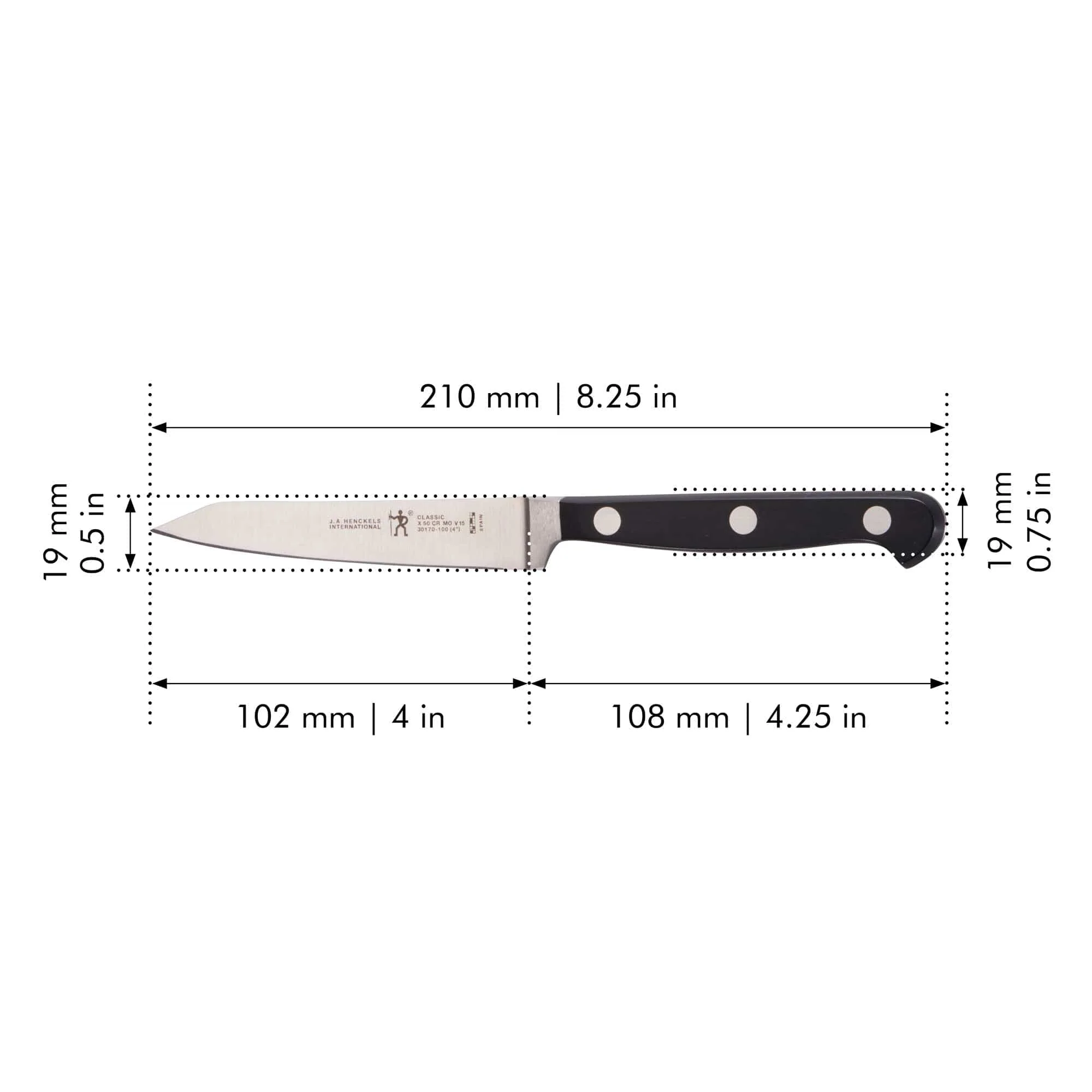 Henckels Classic Christopher Kimball 4-inch Paring Knife - Image 3