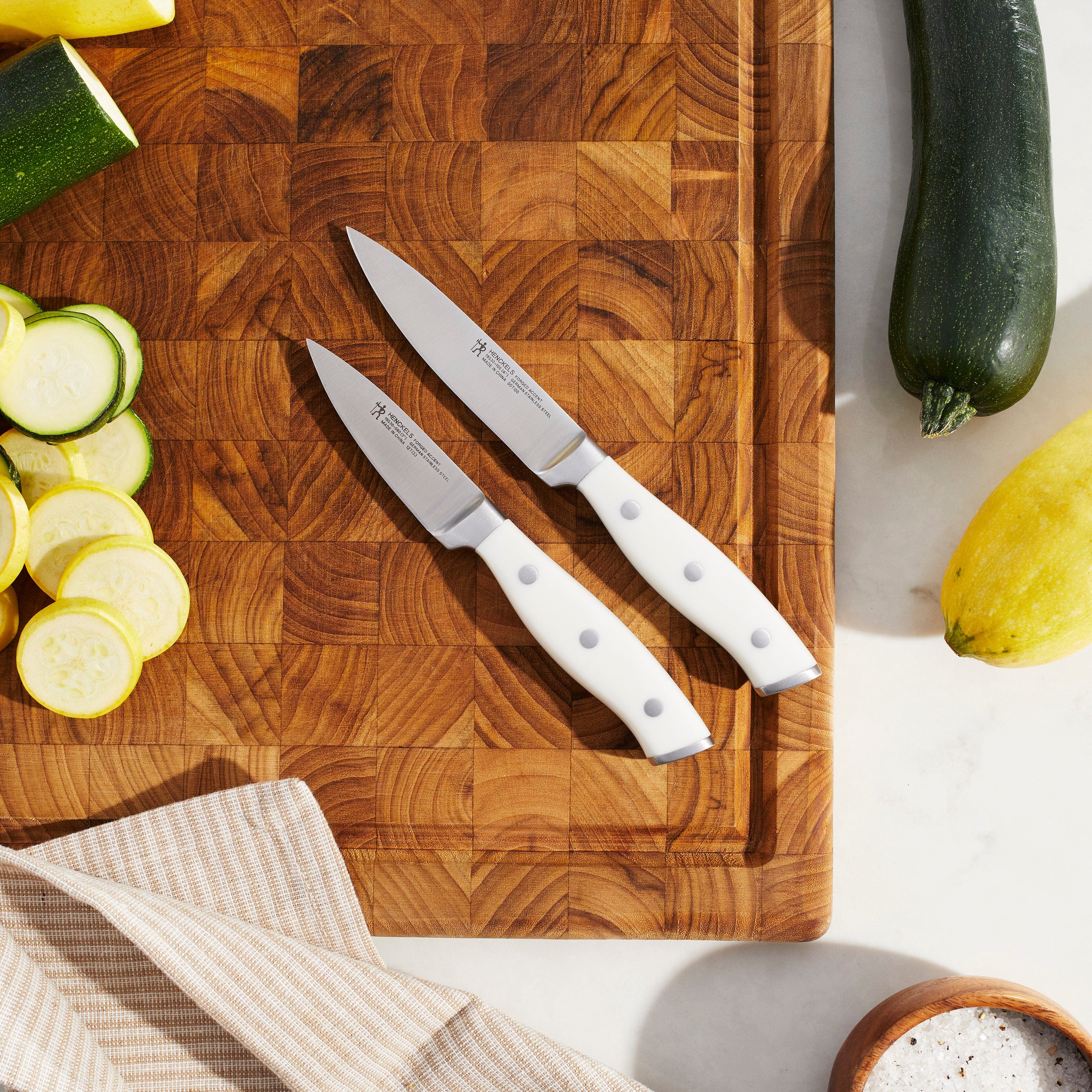 Henckels Forged Accent 2-pc Paring Knife Set - White Handle - Image 2