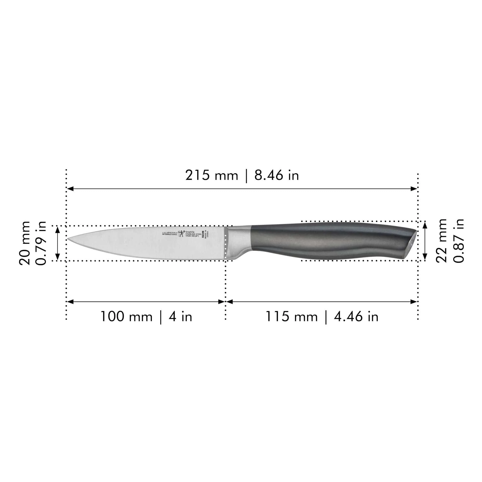 Henckels Graphite 4-inch Paring Knife - Image 3
