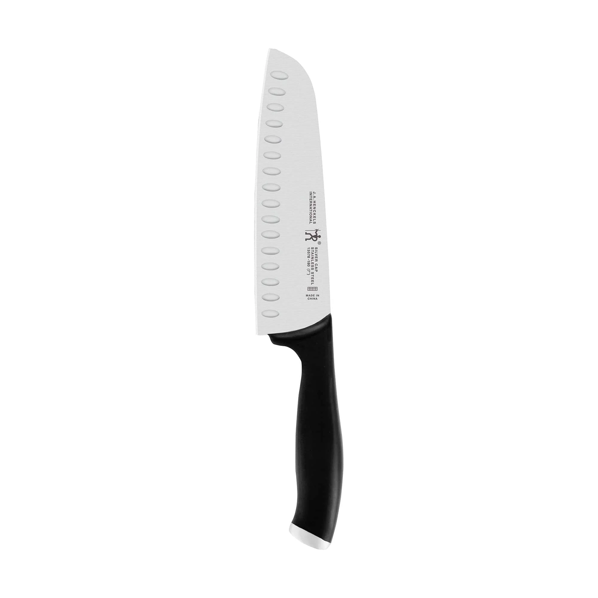 Henckels Silvercap 7-inch Hollow Edge Santoku Knife