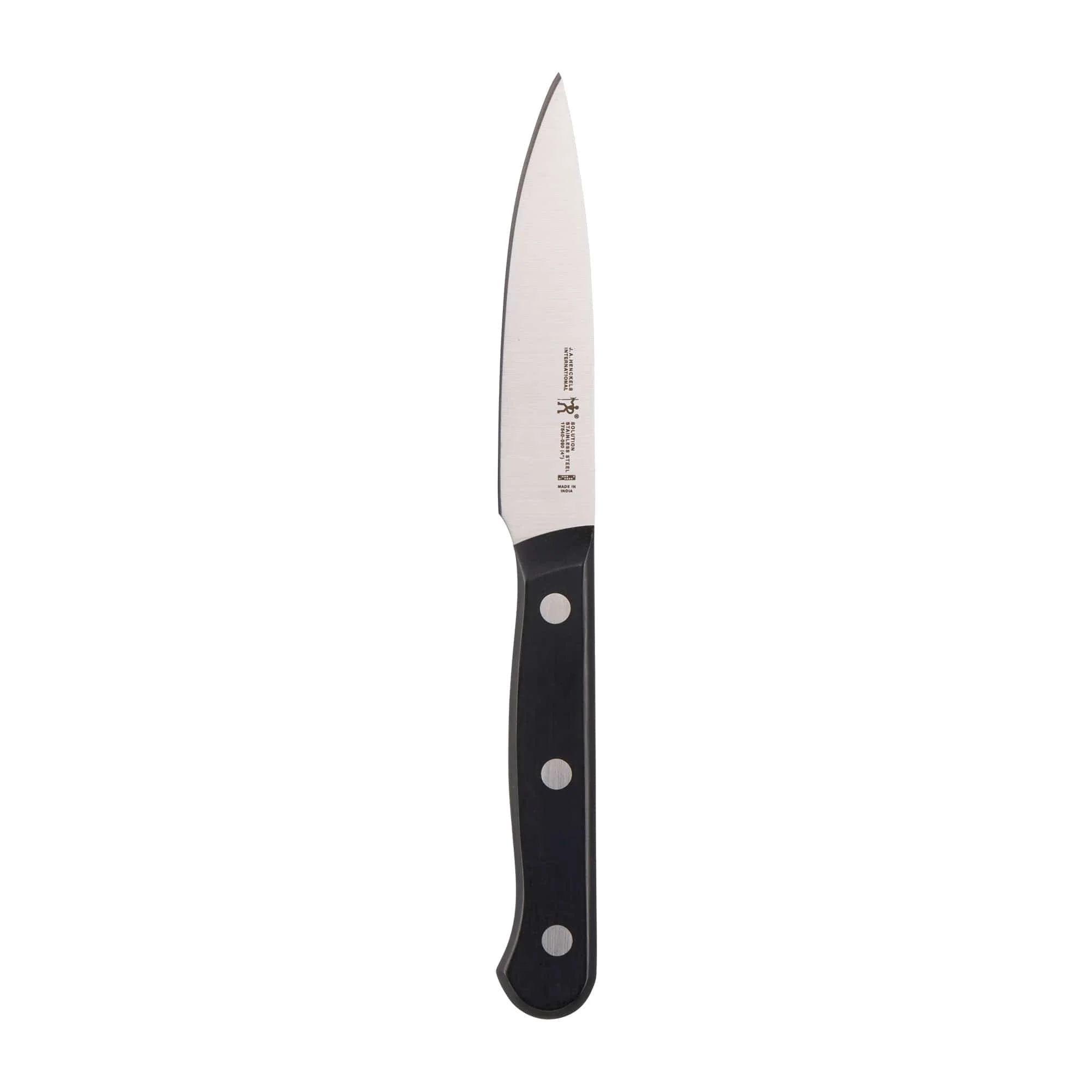 Henckels Solution 12-pc Knife Set with Block, Chef Knife, Paring Knife, Steak Knife, Grey, Stainless Steel - Image 7