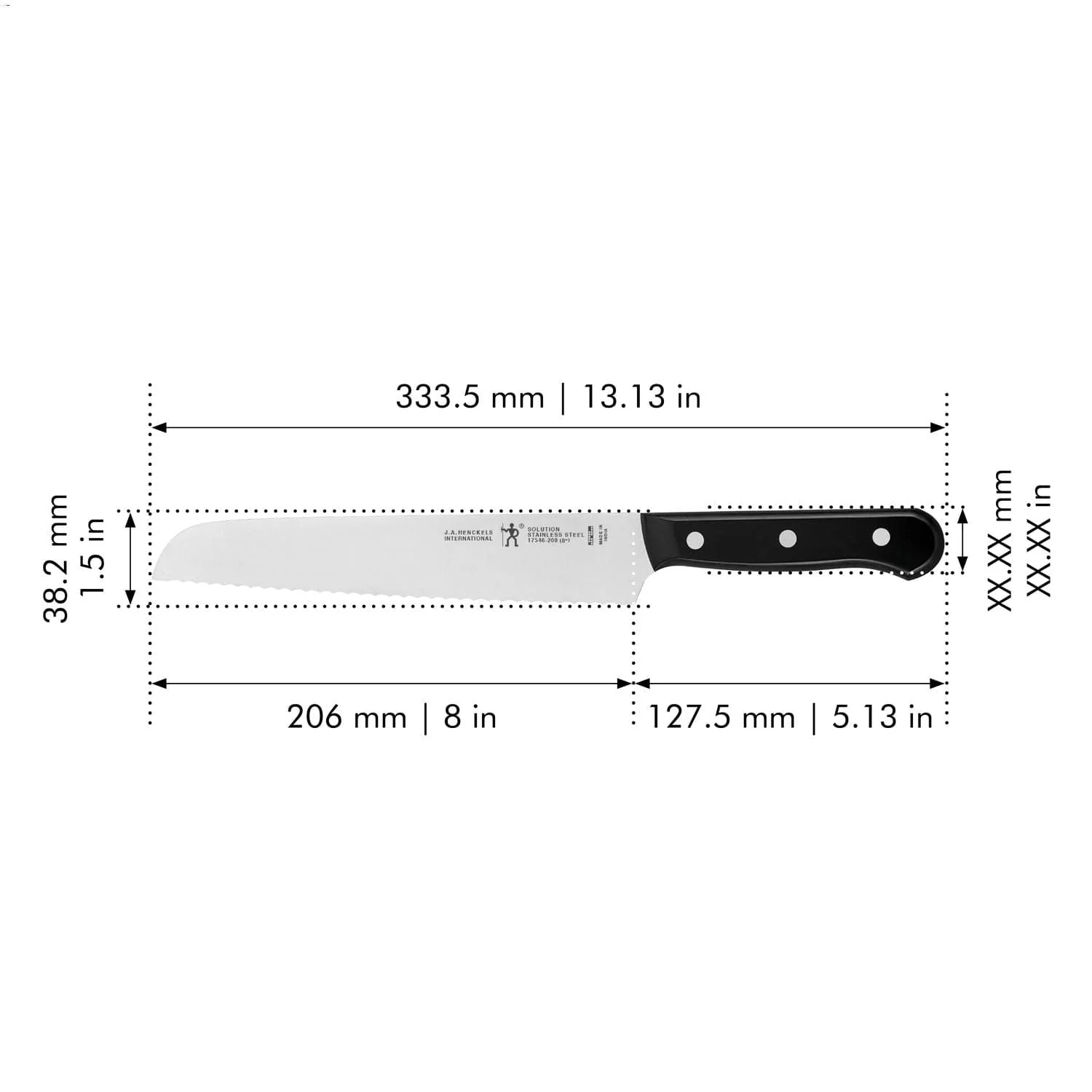 Henckels Solution 8-inch Bread Knife - Image 3