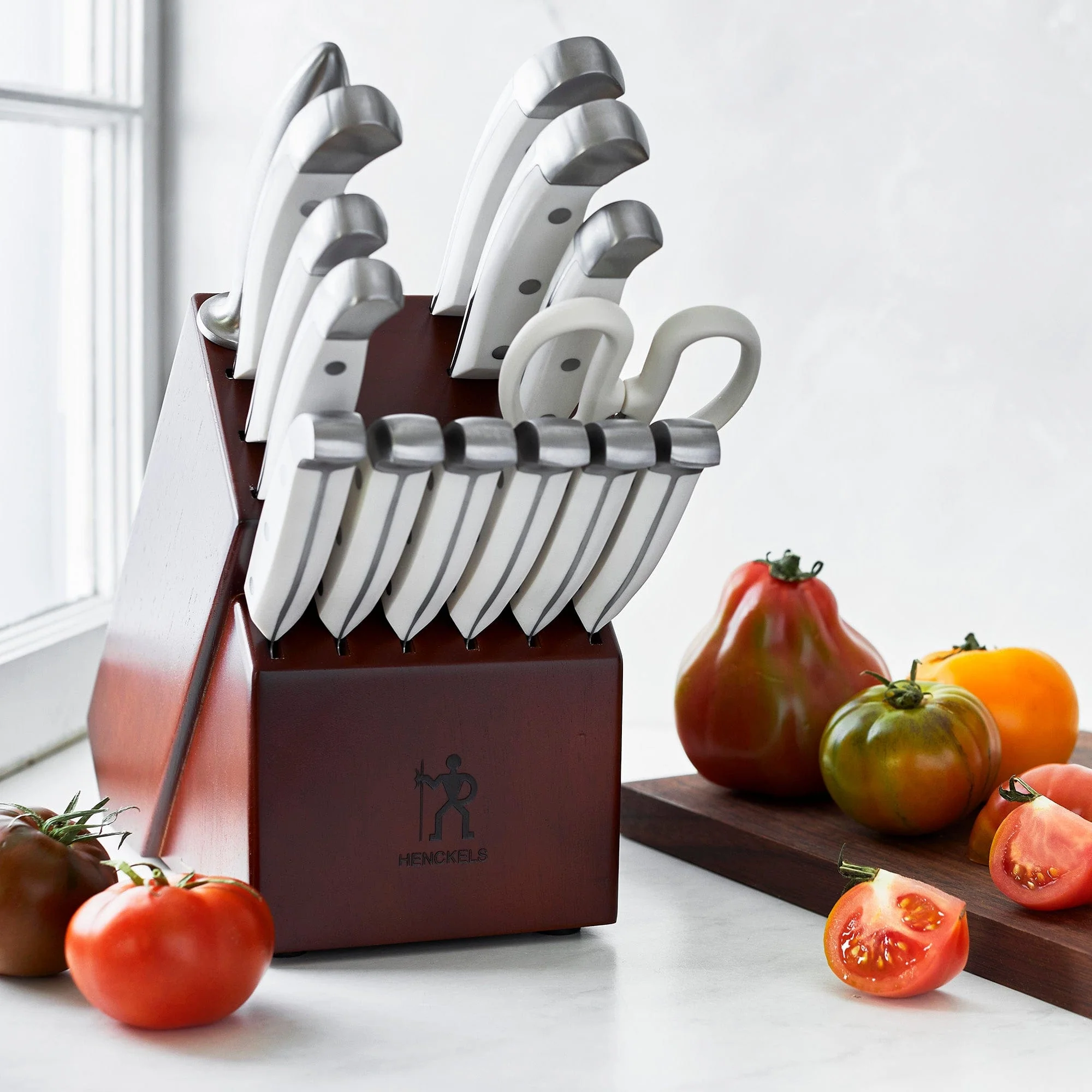 Henckels Statement 15-pc Knife Block Set - White Handles - Image 3