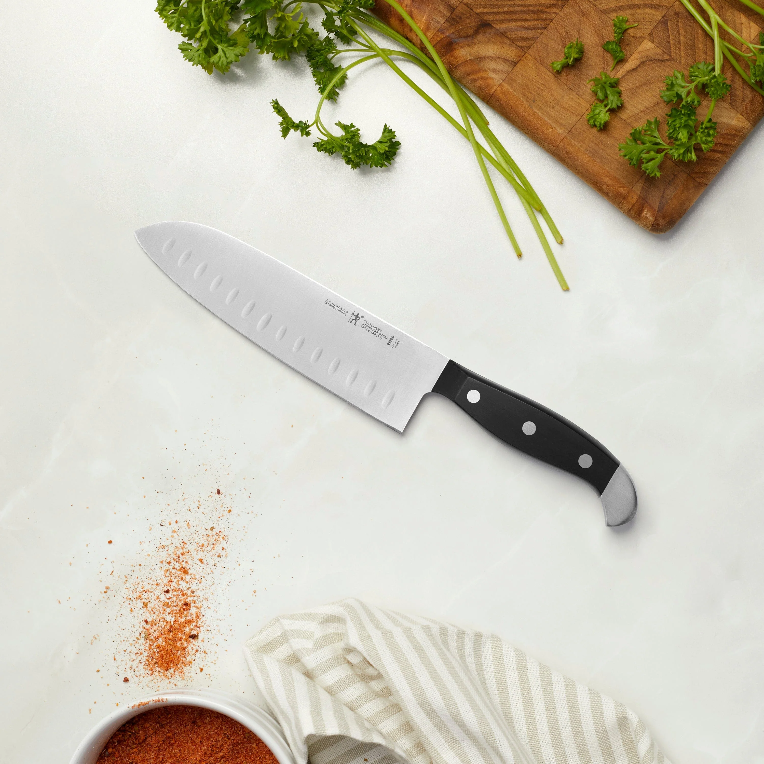 Henckels Statement 5-inch Hollow Edge Santoku Knife - Image 2