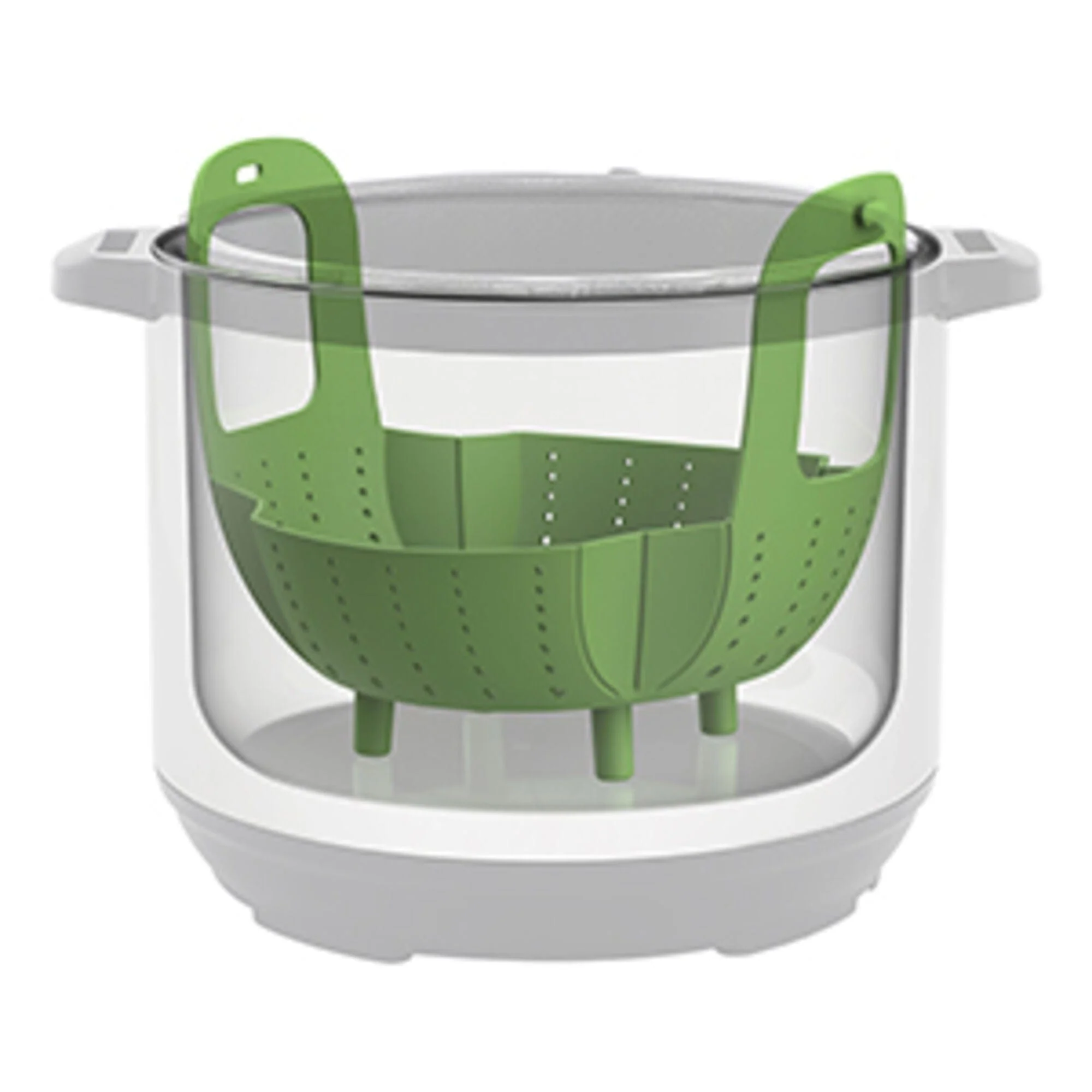Instant Pot Silicone Steamer Basket, Compatible with 6-Quart and 8-Quart Cookers, Green - Image 3