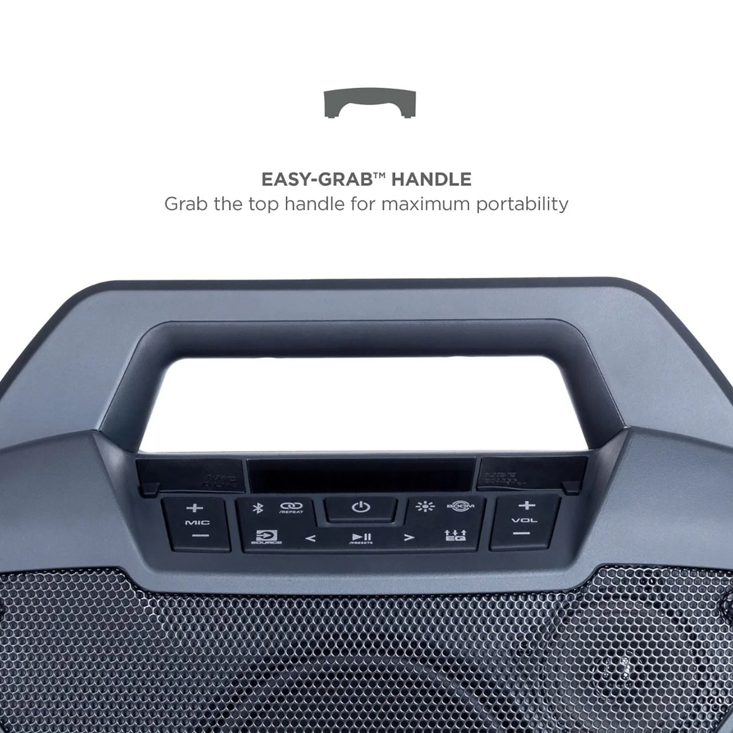 ION Game Day Primetime Portable Bluetooth Speaker with Lights and FM Radio, Black - Image 3