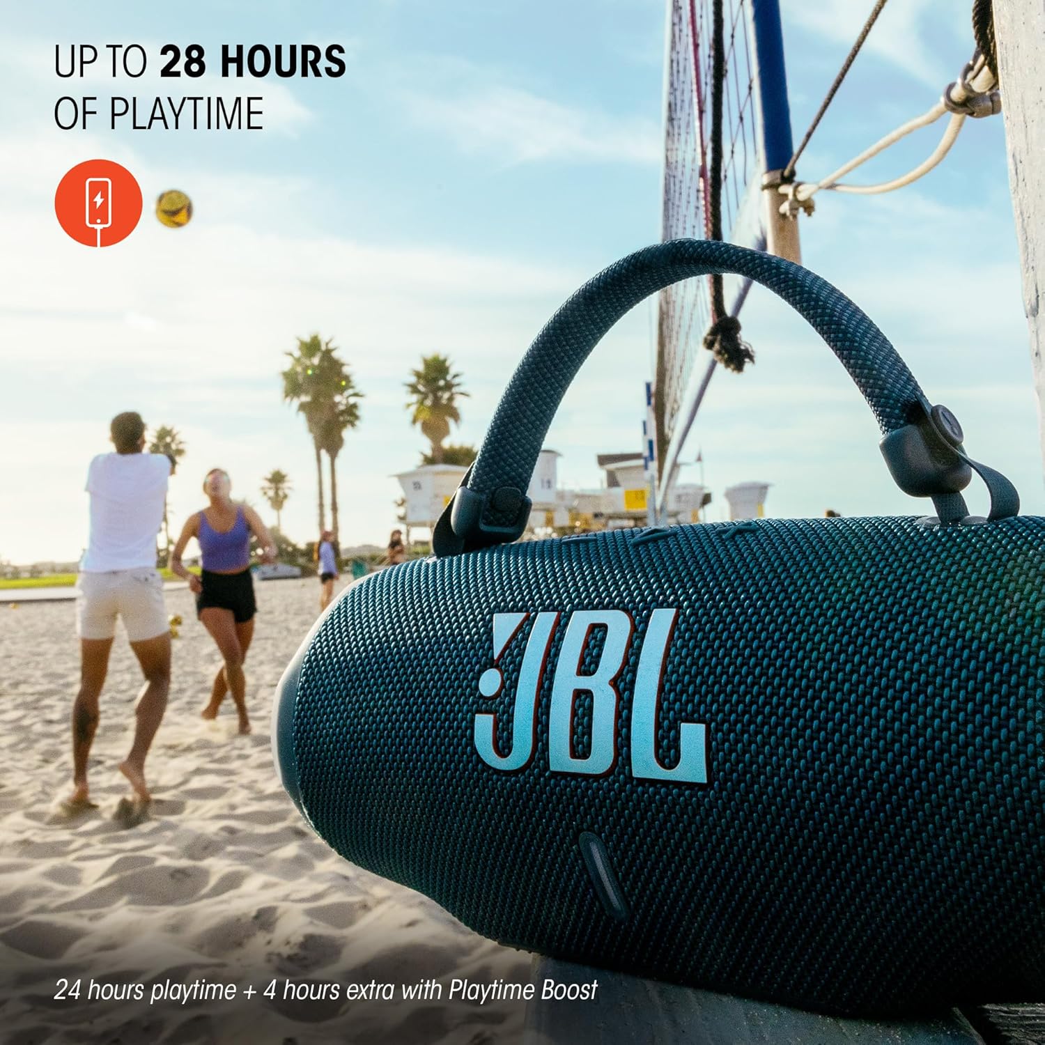 JBL Charge 6 Portable Waterproof Speaker with Built-in Powerbank, Red - Certified Refurbished - Image 4