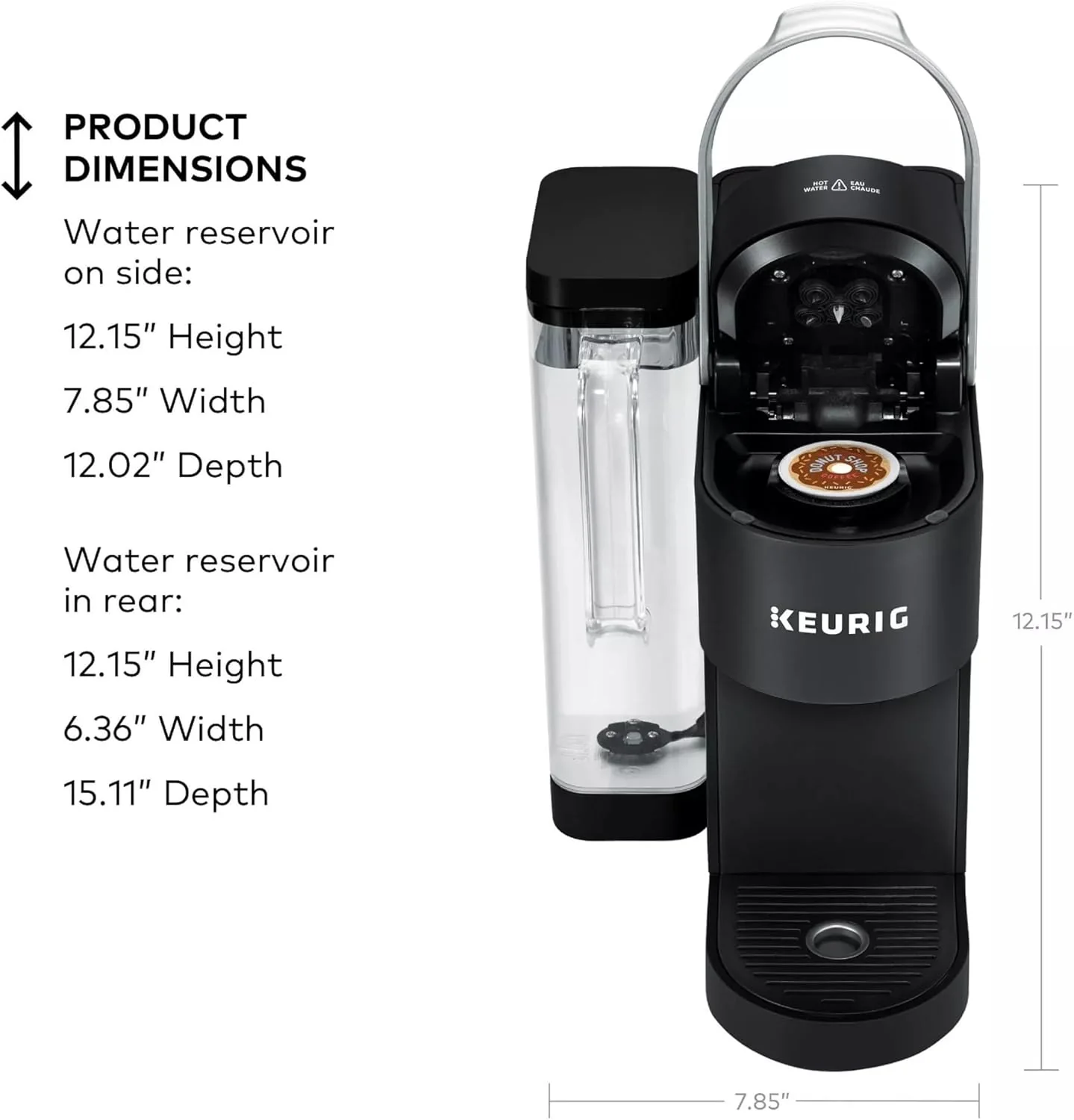 Keurig K-Supreme Single Serve K-Cup Pod Coffee Maker, Black - Certified Refurbished - Image 9
