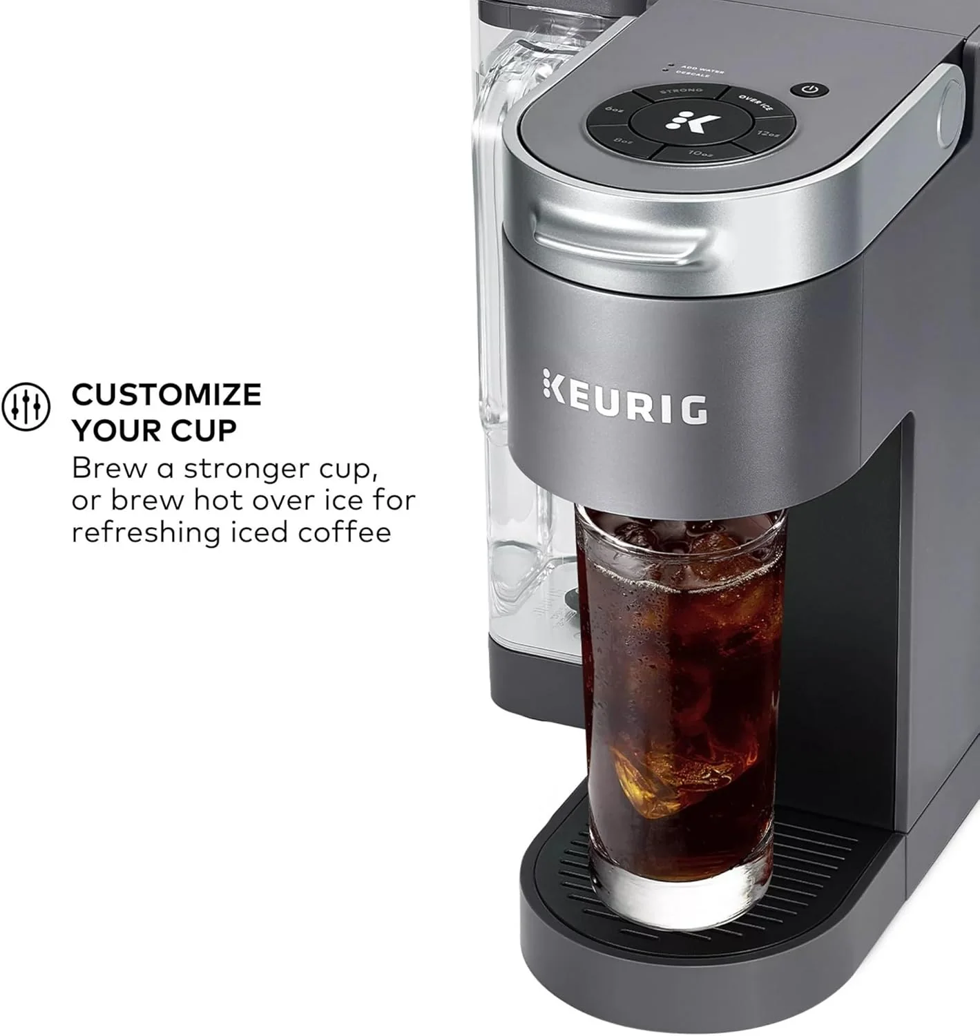 Keurig K-Supreme Single Serve K-Cup Pod Coffee Maker, Gray - Open Box - Image 9