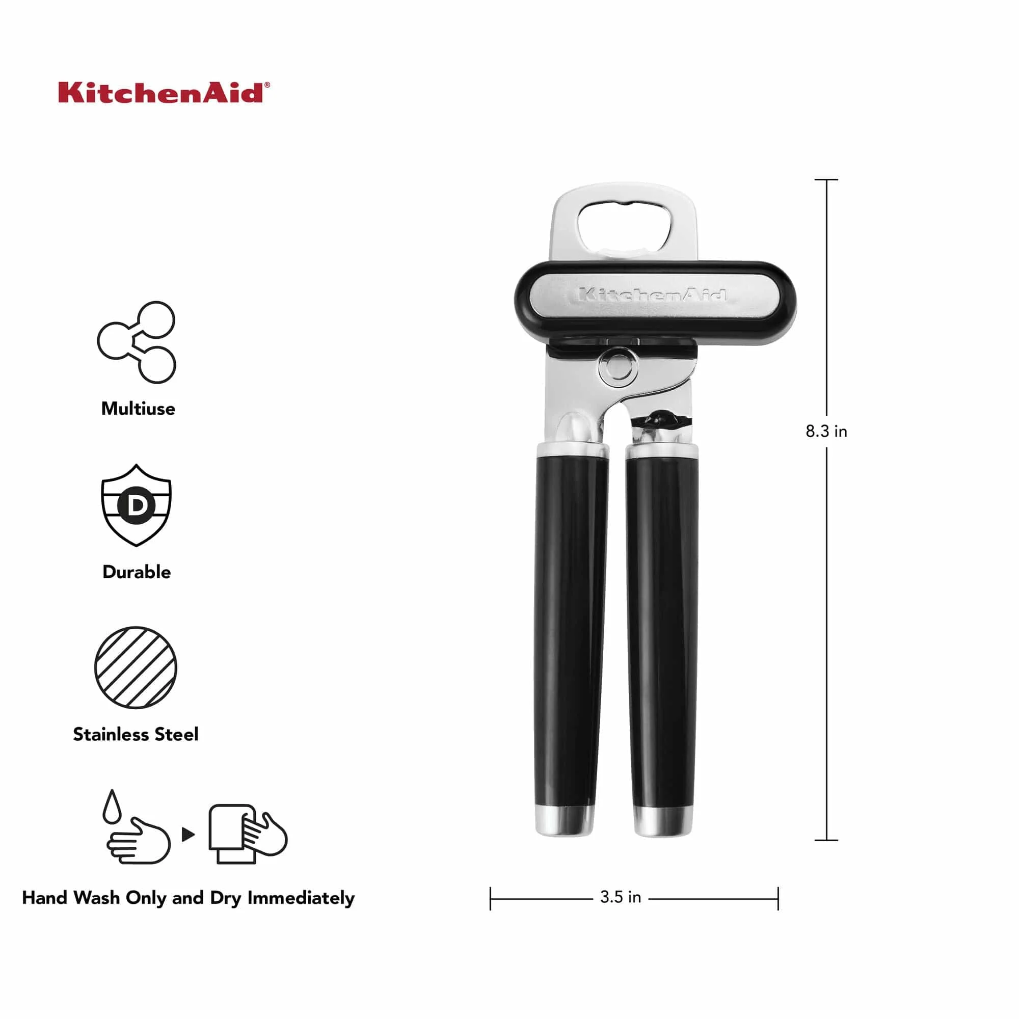 KitchenAid Classic Multifunction Can Opener / Bottle Opener - Image 2