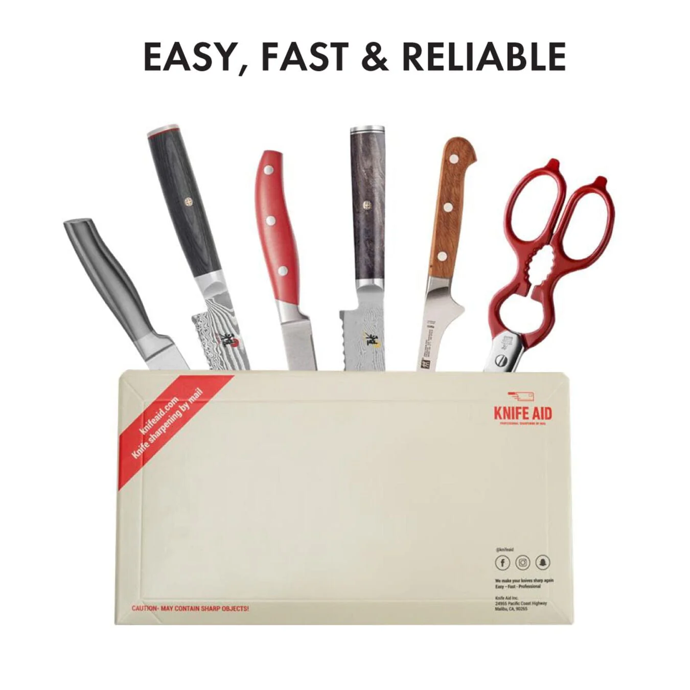 Knife Aid Professional Sharpening Service by Mail, 10 Knives - Image 3